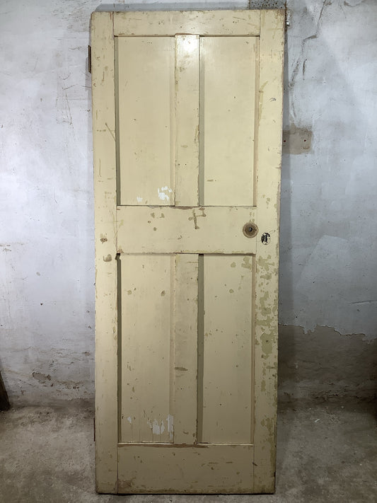 Main Picture Old Internal Painted  Pine Reclaimed Door