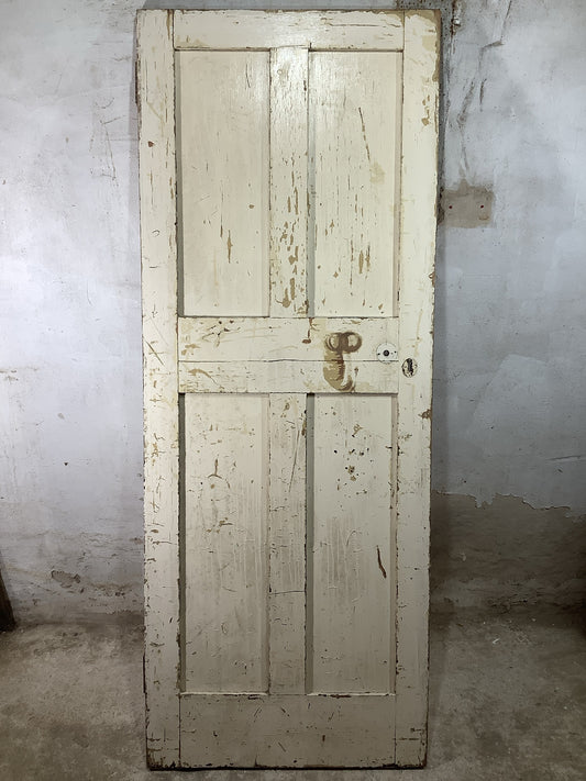 Main Picture Old Internal Painted  Pine Reclaimed Door