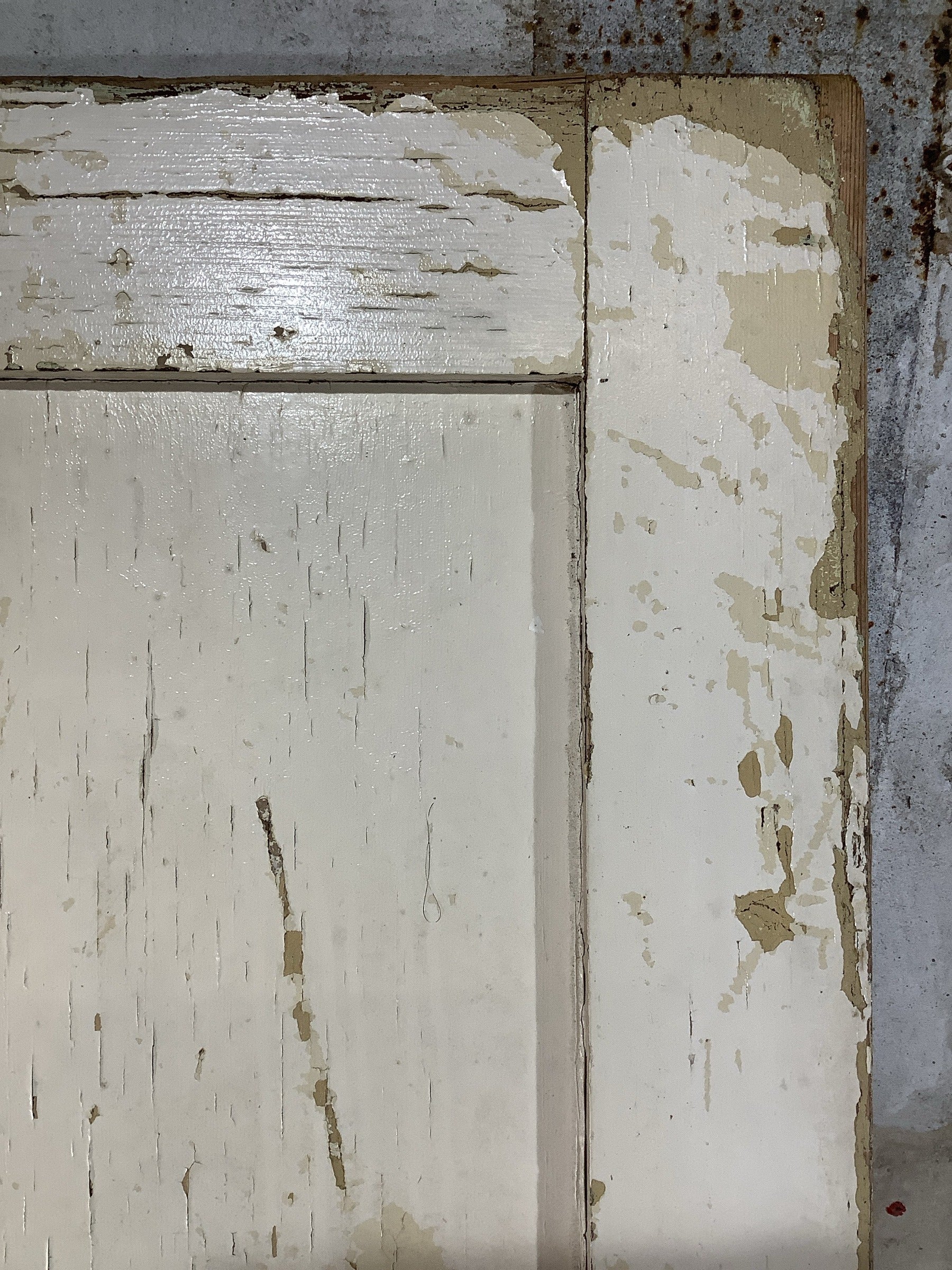 6th Pic Old Internal Painted  Pine Reclaimed Door