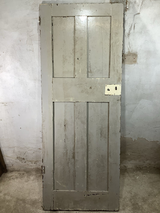 Main Picture Old Internal Painted  Pine Reclaimed Door