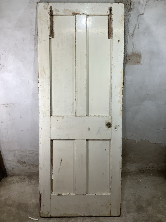 Main Picture Old Internal Painted  Pine Reclaimed Door