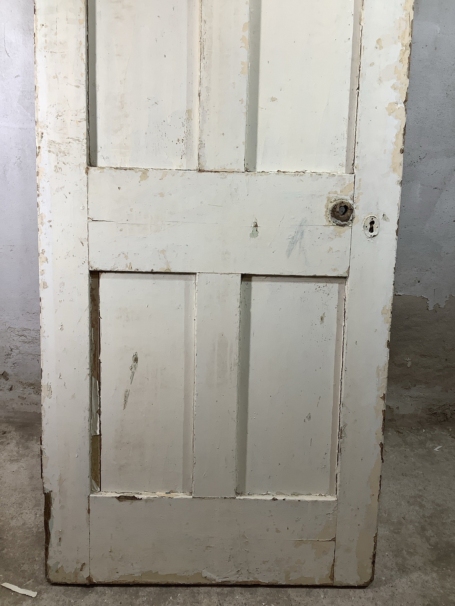 3rd Pic Old Internal Painted  Pine Reclaimed Door