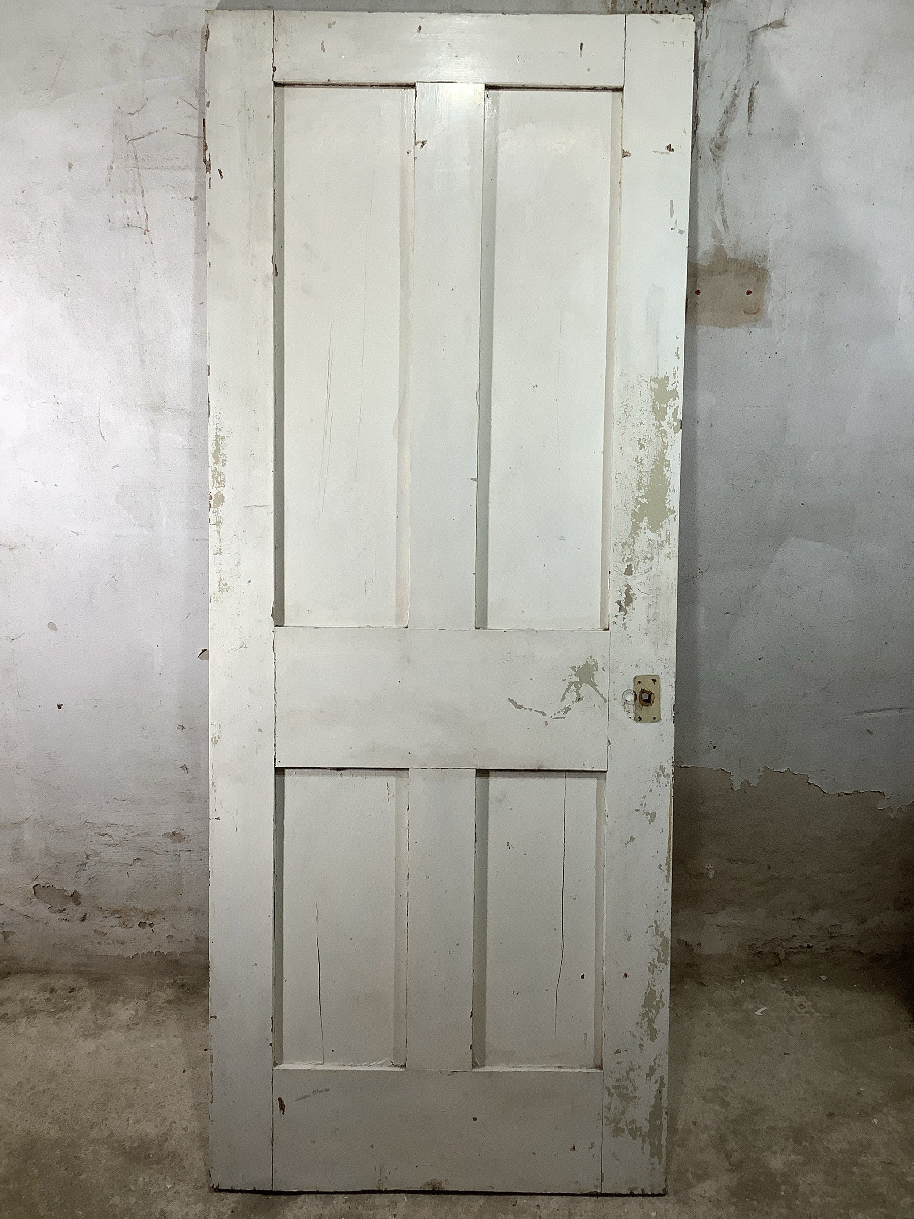 7th Pic Victorian Internal Painted  Pine Reclaimed Door