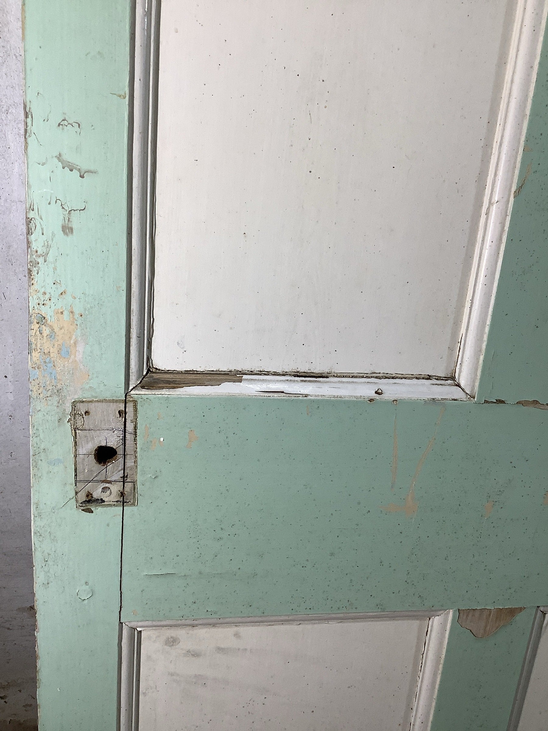 4th Pic Georgian Internal Painted  Pine Reclaimed Door