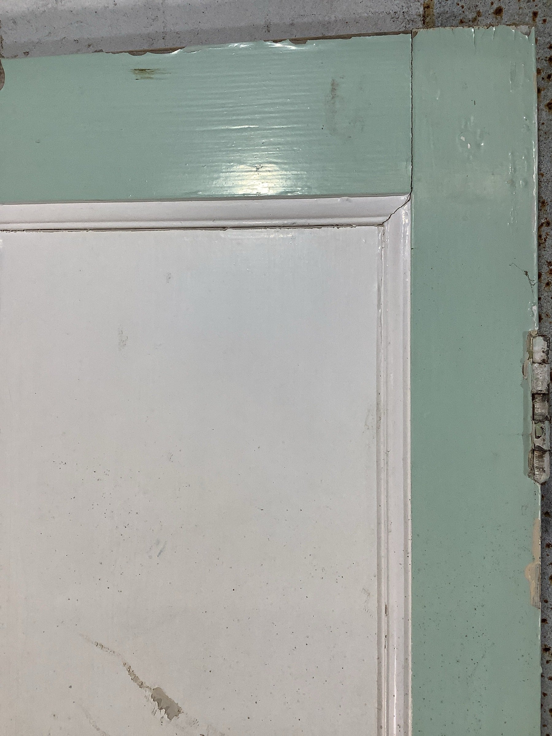 5th Pic Georgian Internal Painted  Pine Reclaimed Door
