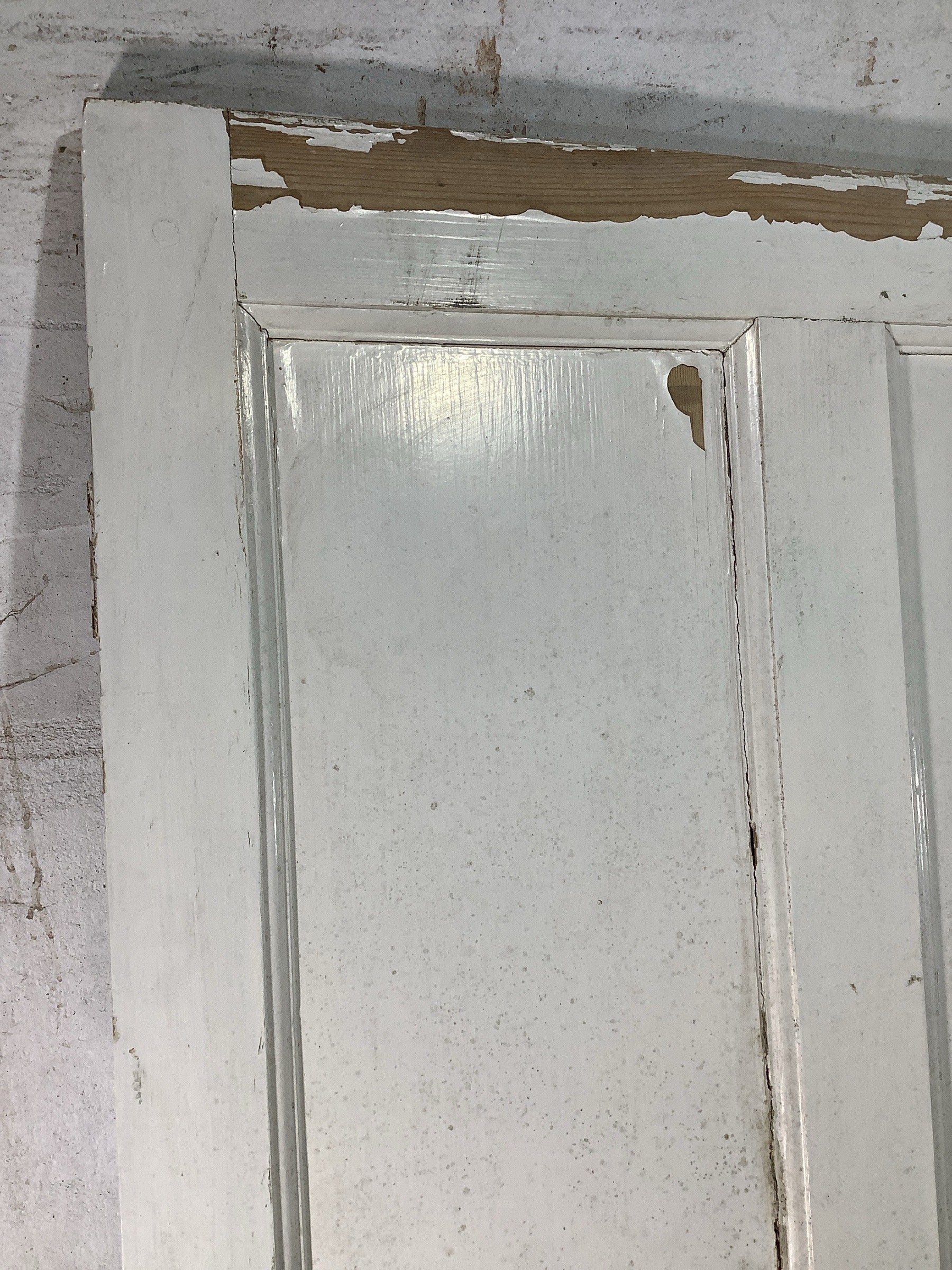 11th Pic Georgian Internal Painted  Pine Reclaimed Door