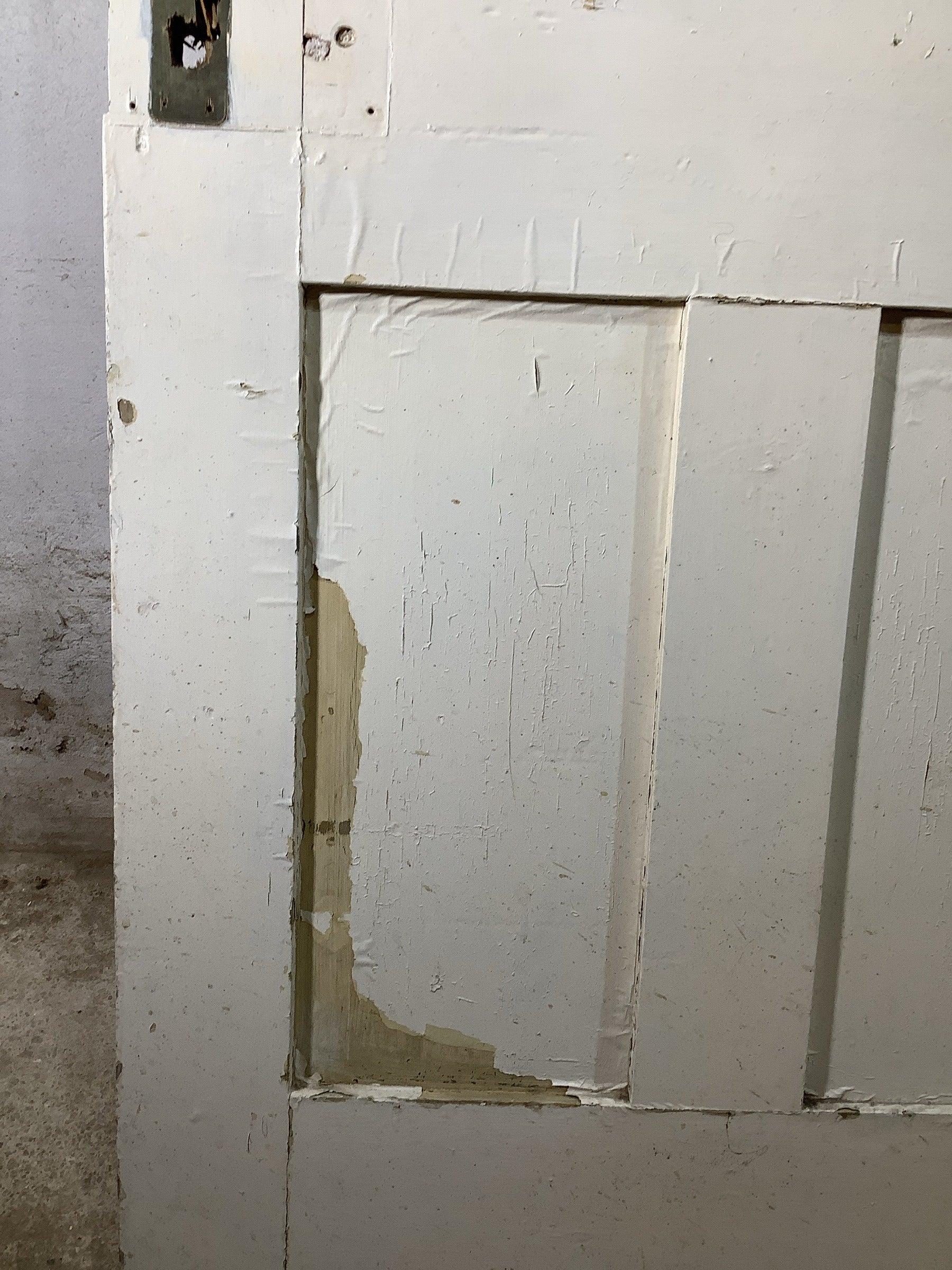 11th Pic Victorian Internal Painted  Pine Reclaimed Door