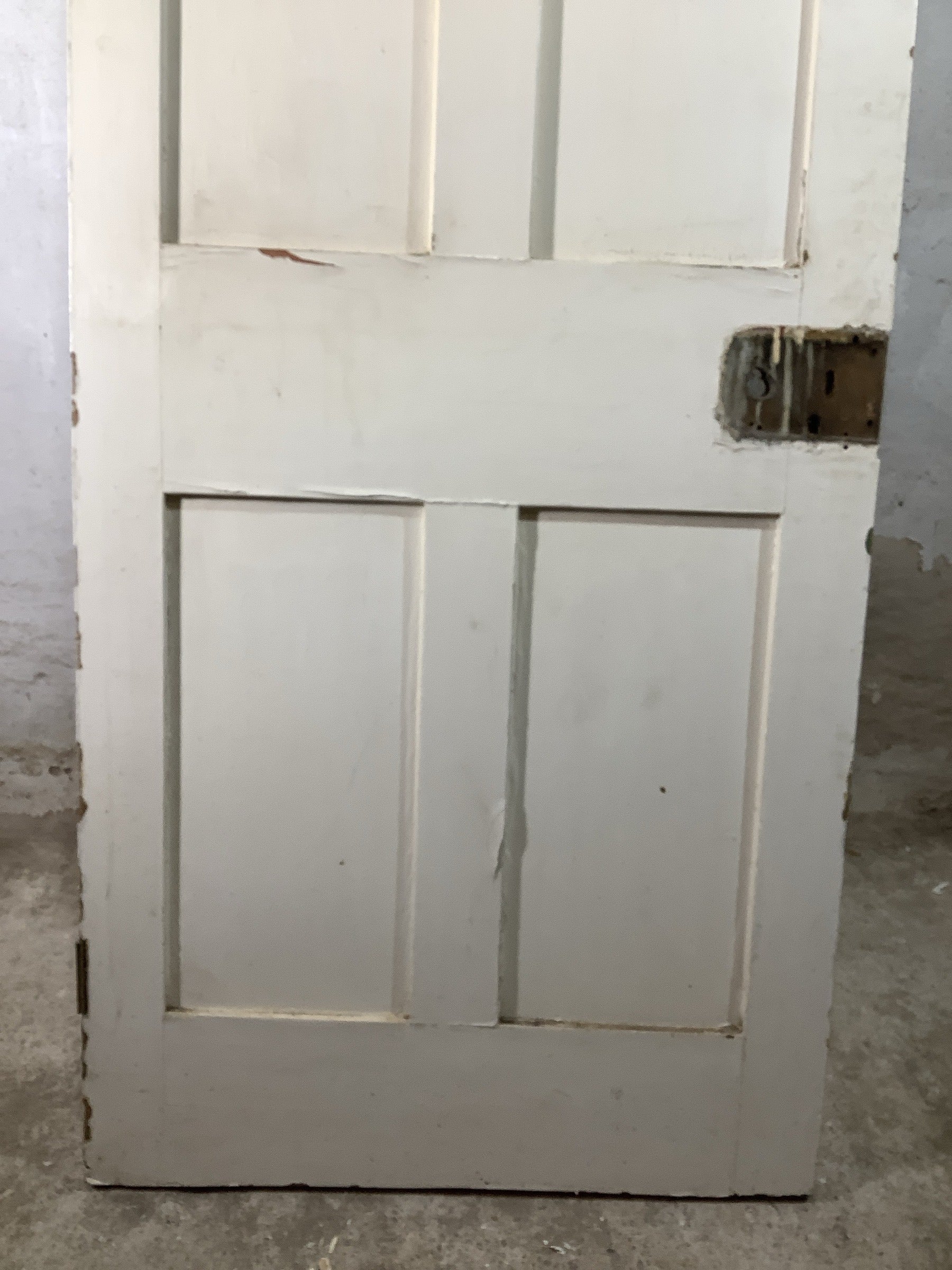 9th Pic Victorian Internal Painted  Pine Reclaimed Door