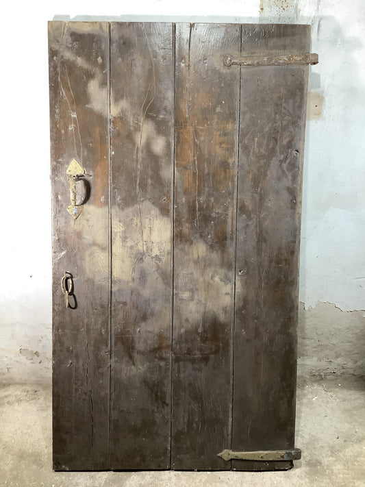 Main Picture Very Old Internal Varnished  Oak Reclaimed Door