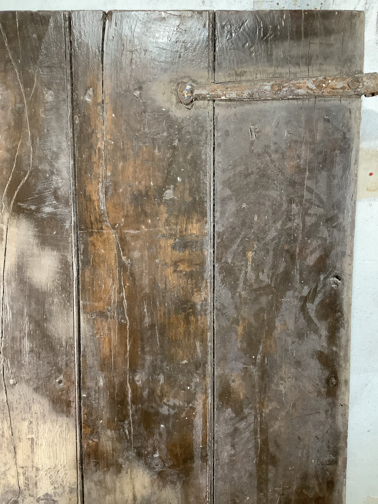 3rd Pic Very Old Internal Varnished  Oak Reclaimed Door