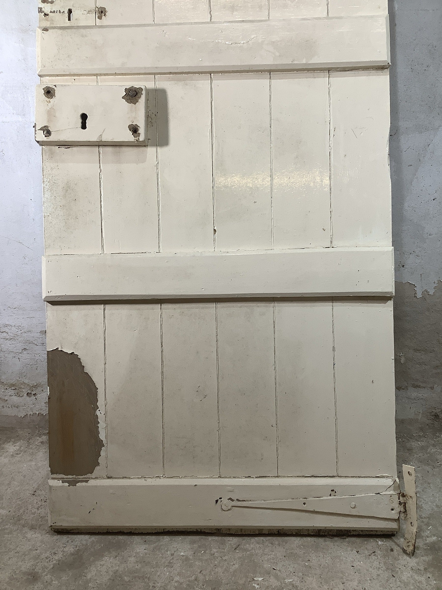 3rd Pic Old Internal Painted  Pine Reclaimed Door