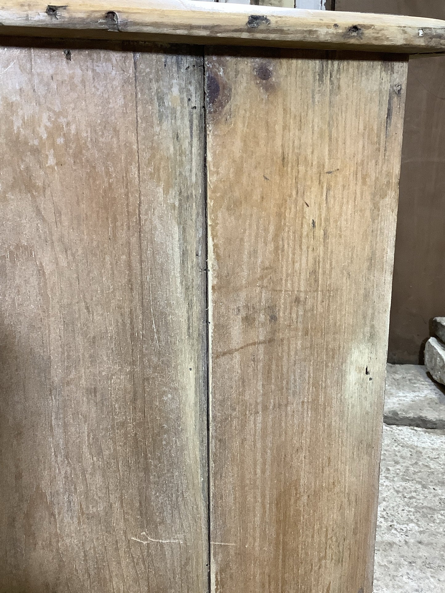 Good Victorian Stripped Pine & Porcelain 2 Over 2 Chest of Drawers