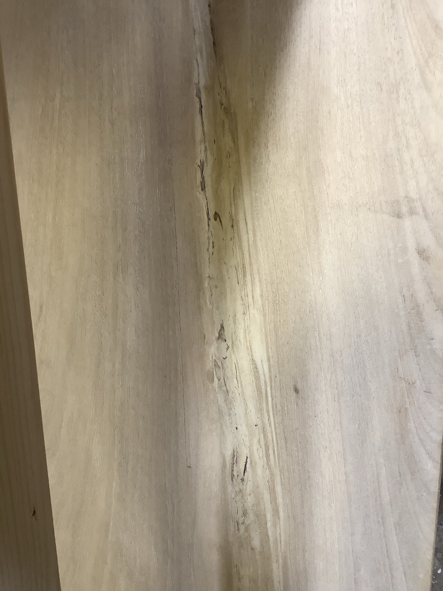 Used Old Bare Wood Pine & Elm Kitchen Bench Wooden 3'5" Long