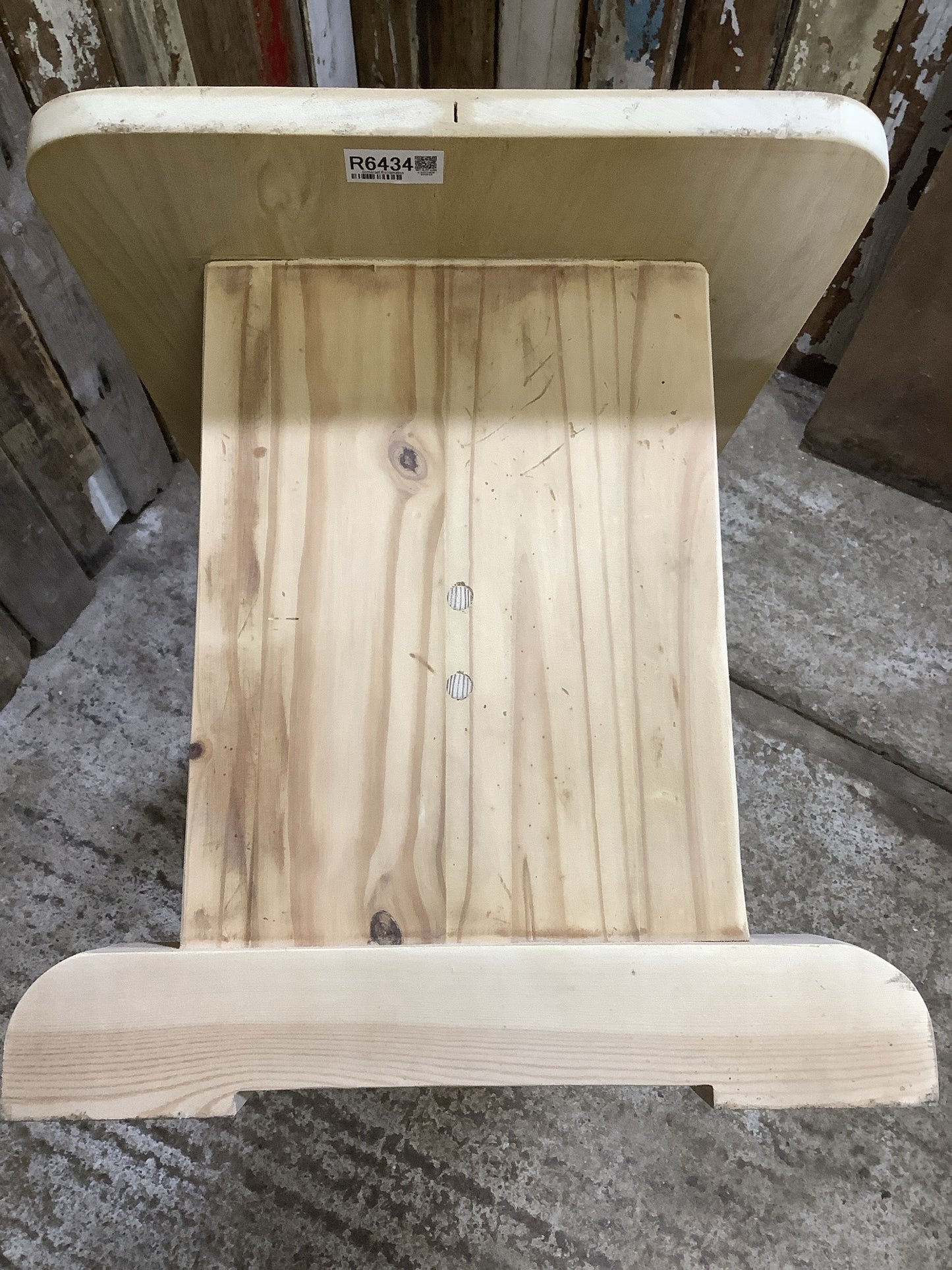 Used Old Bare Wood Pine & Elm Kitchen Bench Wooden 3'5" Long