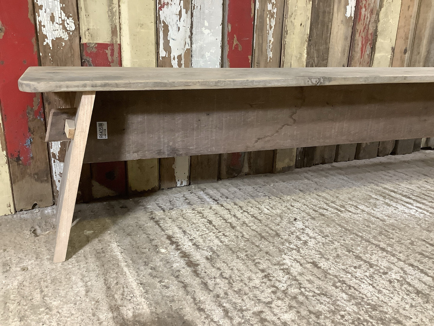 7' Long 5 Seater Old Sanded Oak Beech Hardwood Country Kitchen Bench Seat