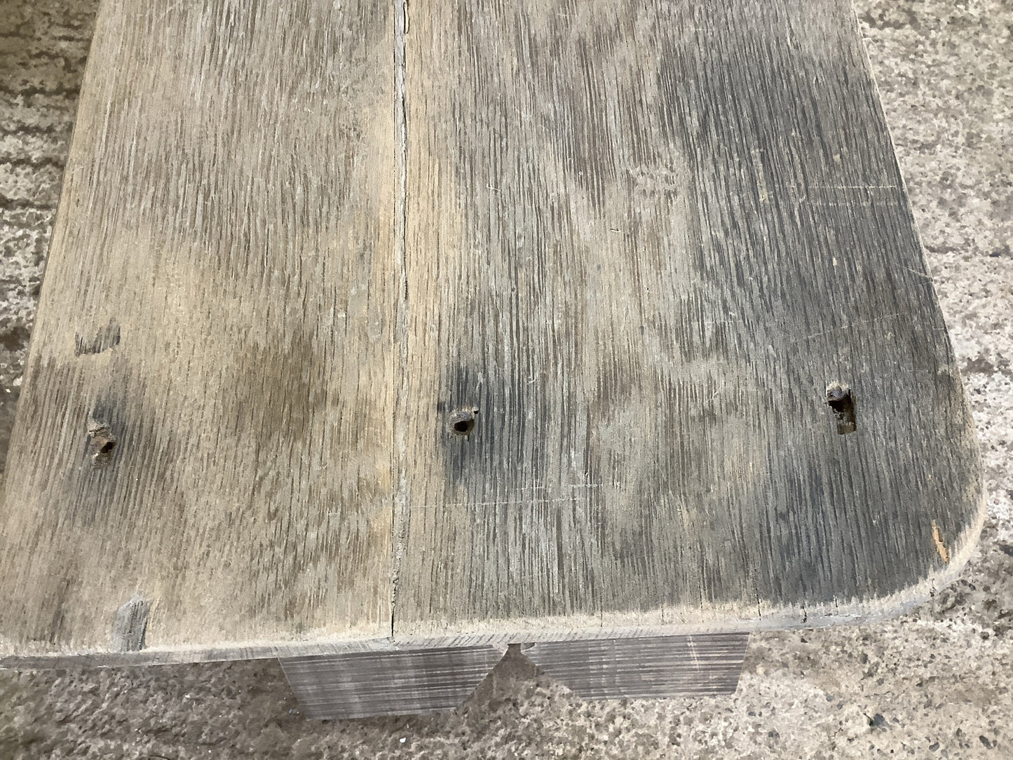 7' Long 5 Seater Old Sanded Oak Beech Hardwood Country Kitchen Bench Seat