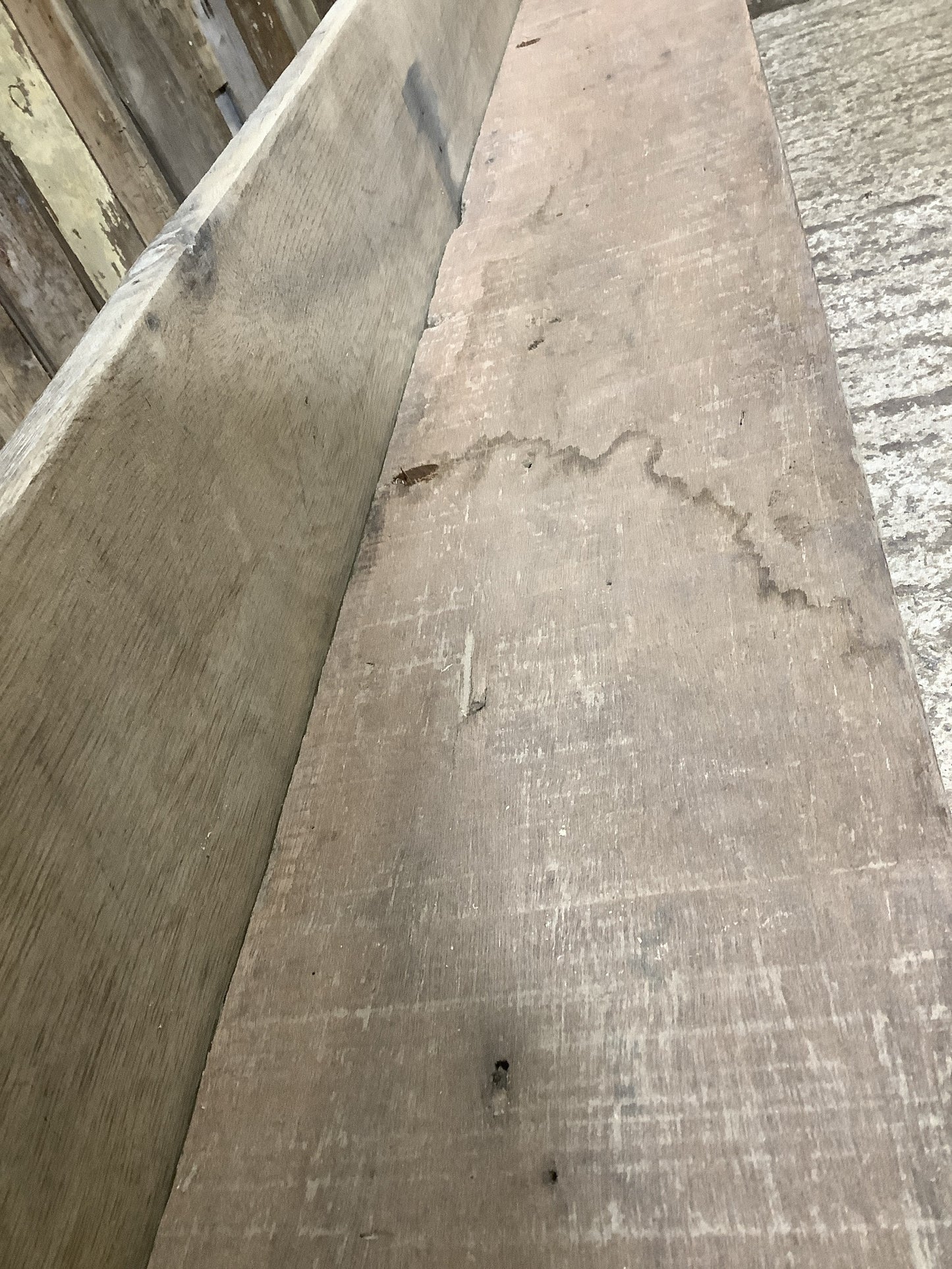 Water mark on middle stretcher