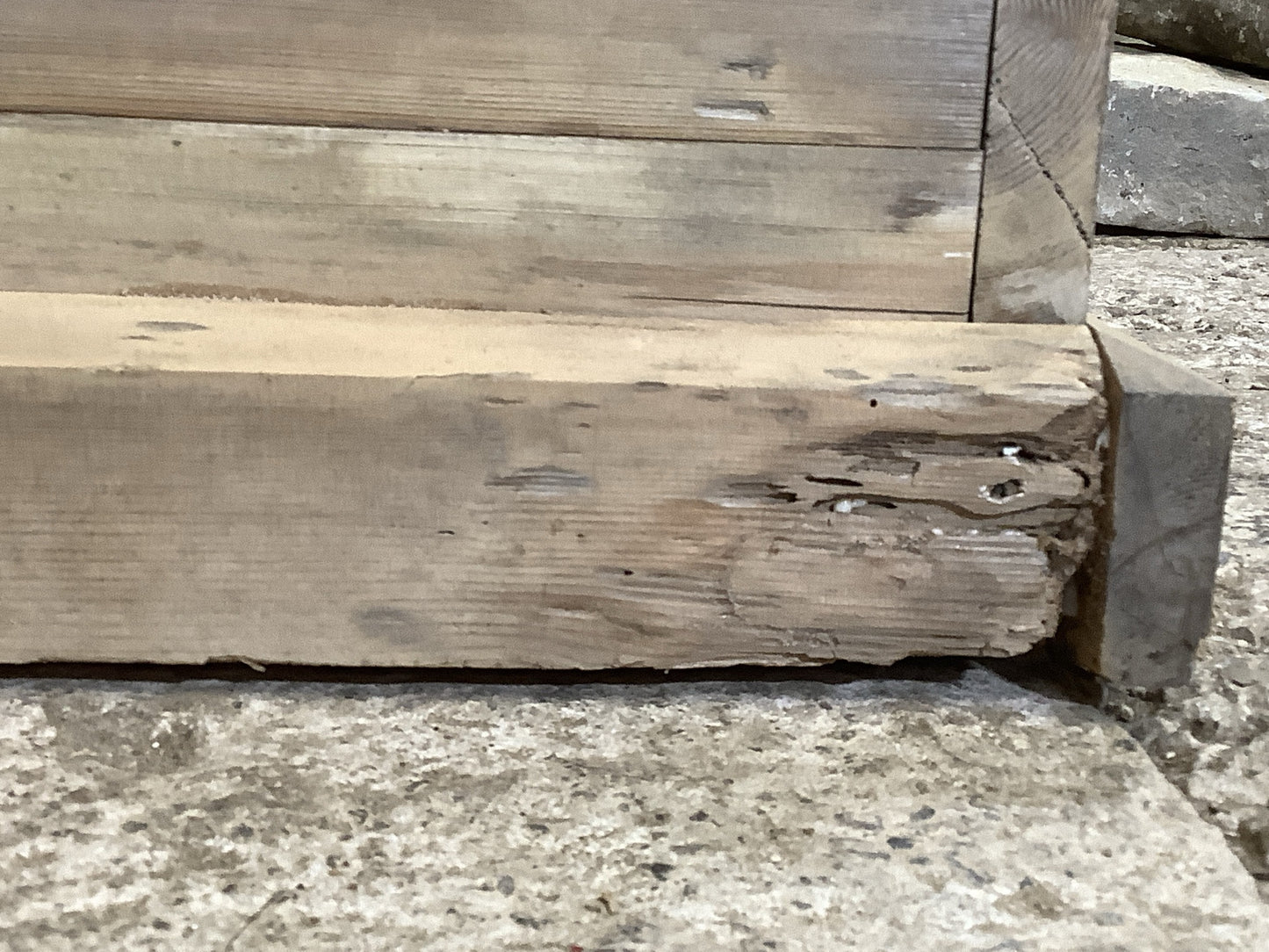 Slight damage back corner