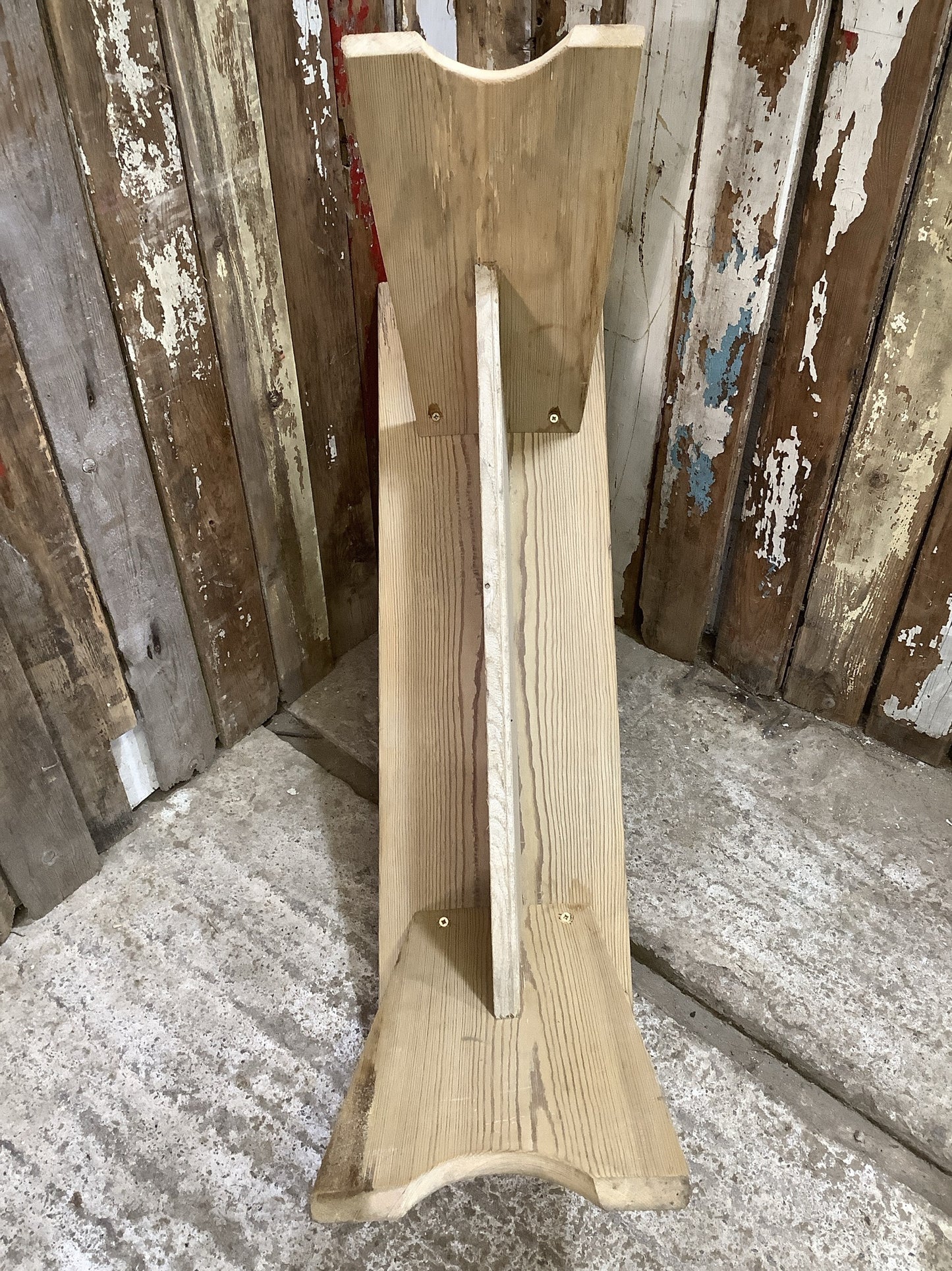 Reclaimed 2 Seater Old Rustic Wooden Pine Kitchen Bench Seat 3'1" Long