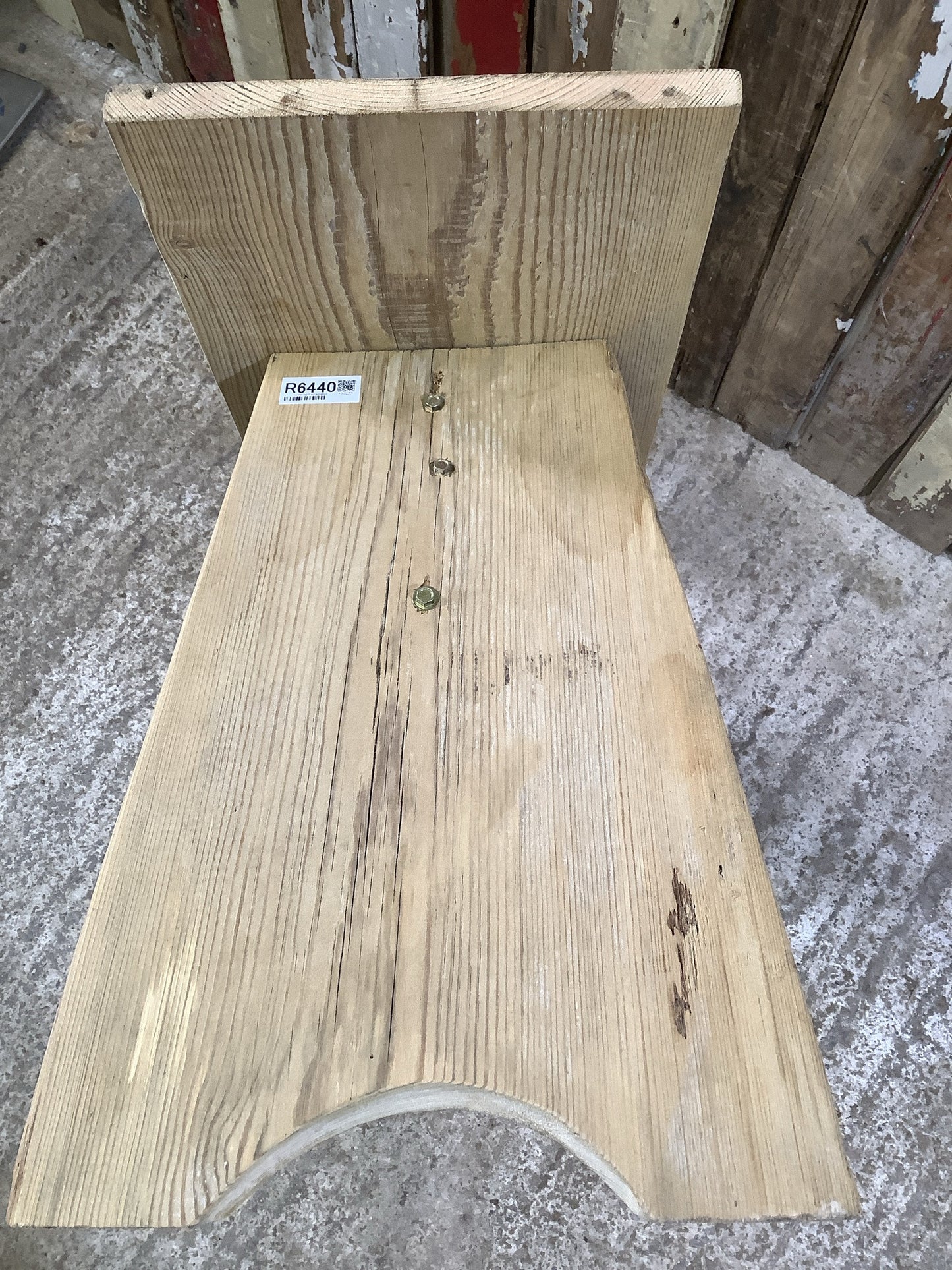 Reclaimed 2 Seater Old Rustic Wooden Pine Kitchen Bench Seat 3'1" Long