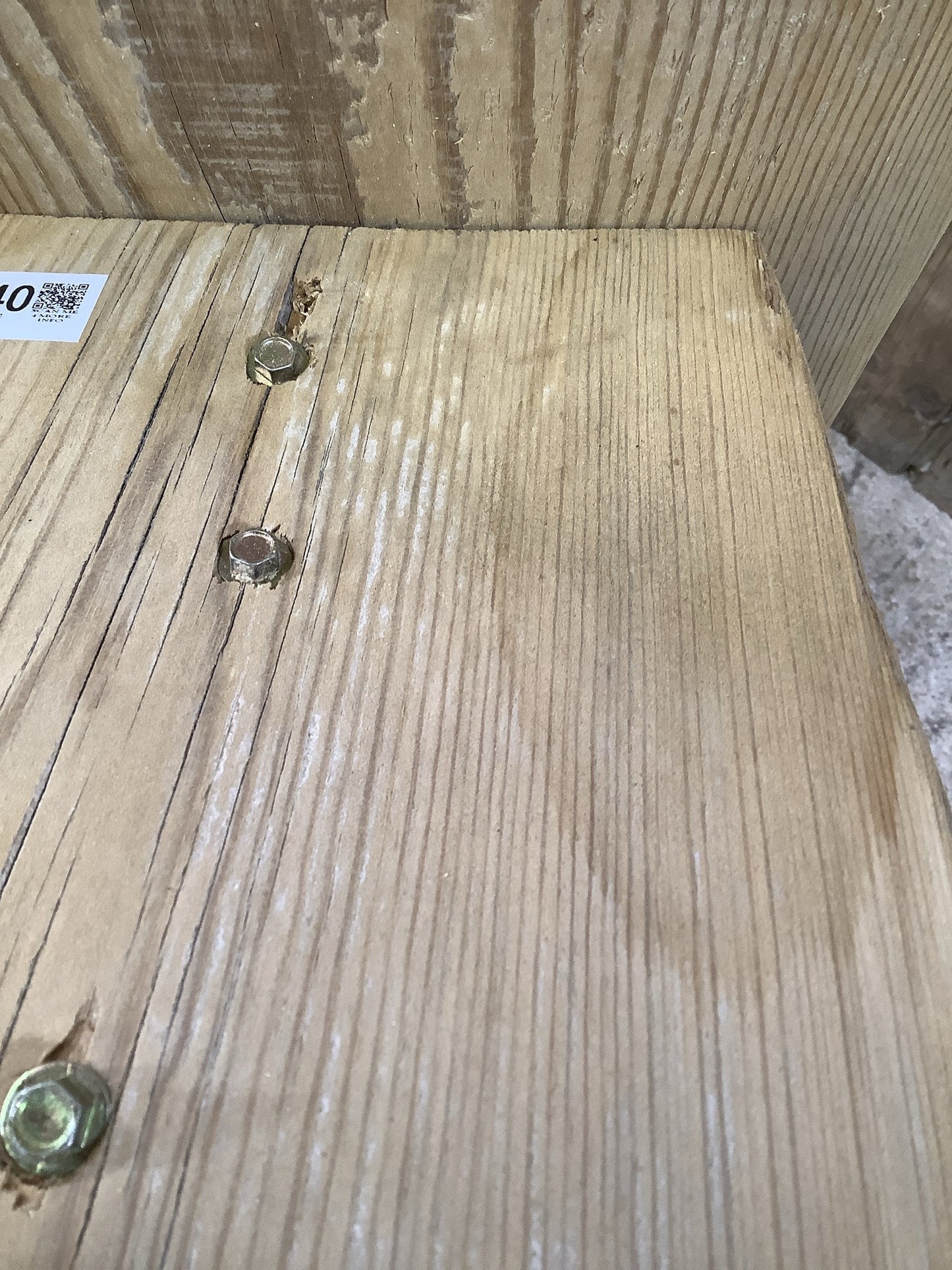 Reclaimed 2 Seater Old Rustic Wooden Pine Kitchen Bench Seat 3'1" Long