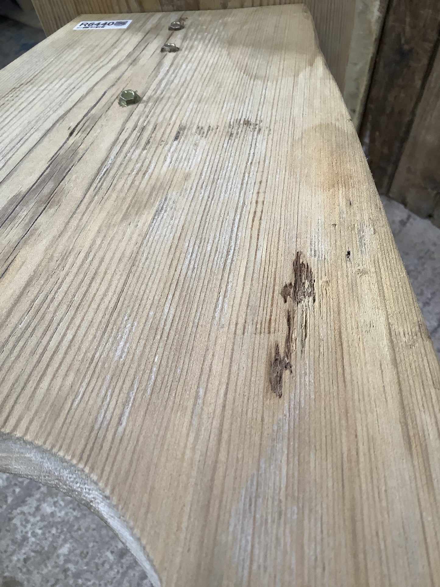 Reclaimed 2 Seater Old Rustic Wooden Pine Kitchen Bench Seat 3'1" Long