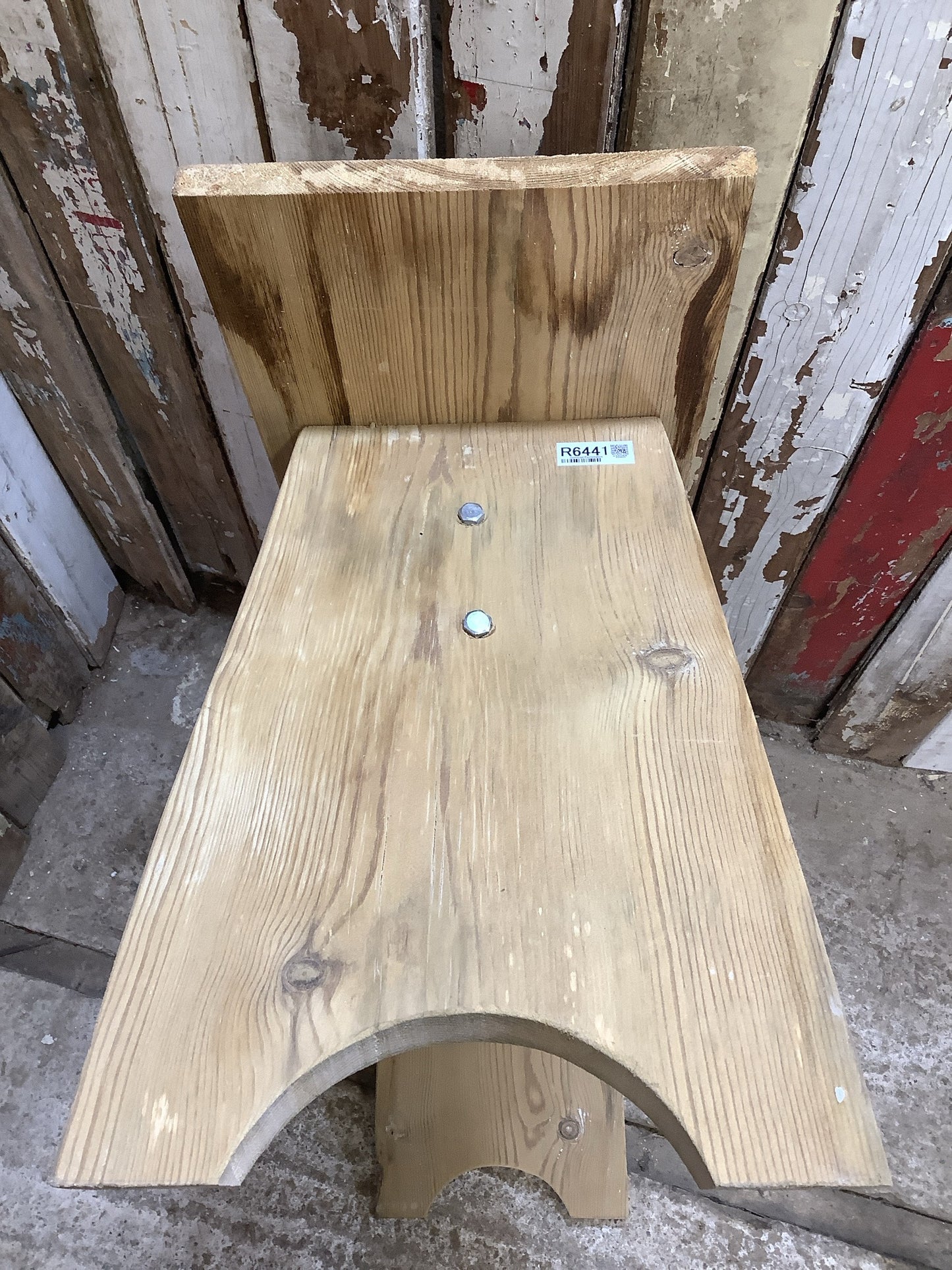 3'1" Small Reclaimed Rustic Old Stripped Pine Kitchen Wooden Bench Seat