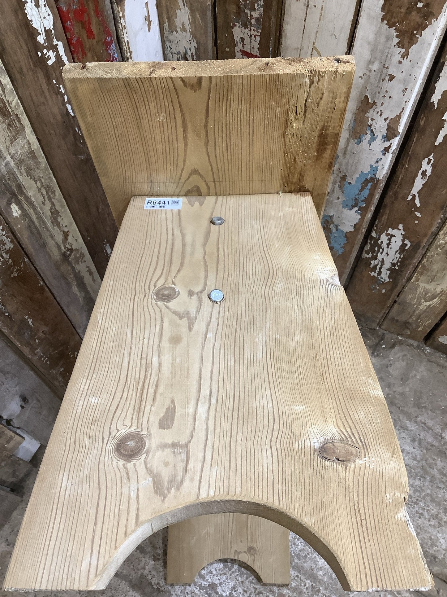 3'1" Small Reclaimed Rustic Old Stripped Pine Kitchen Wooden Bench Seat