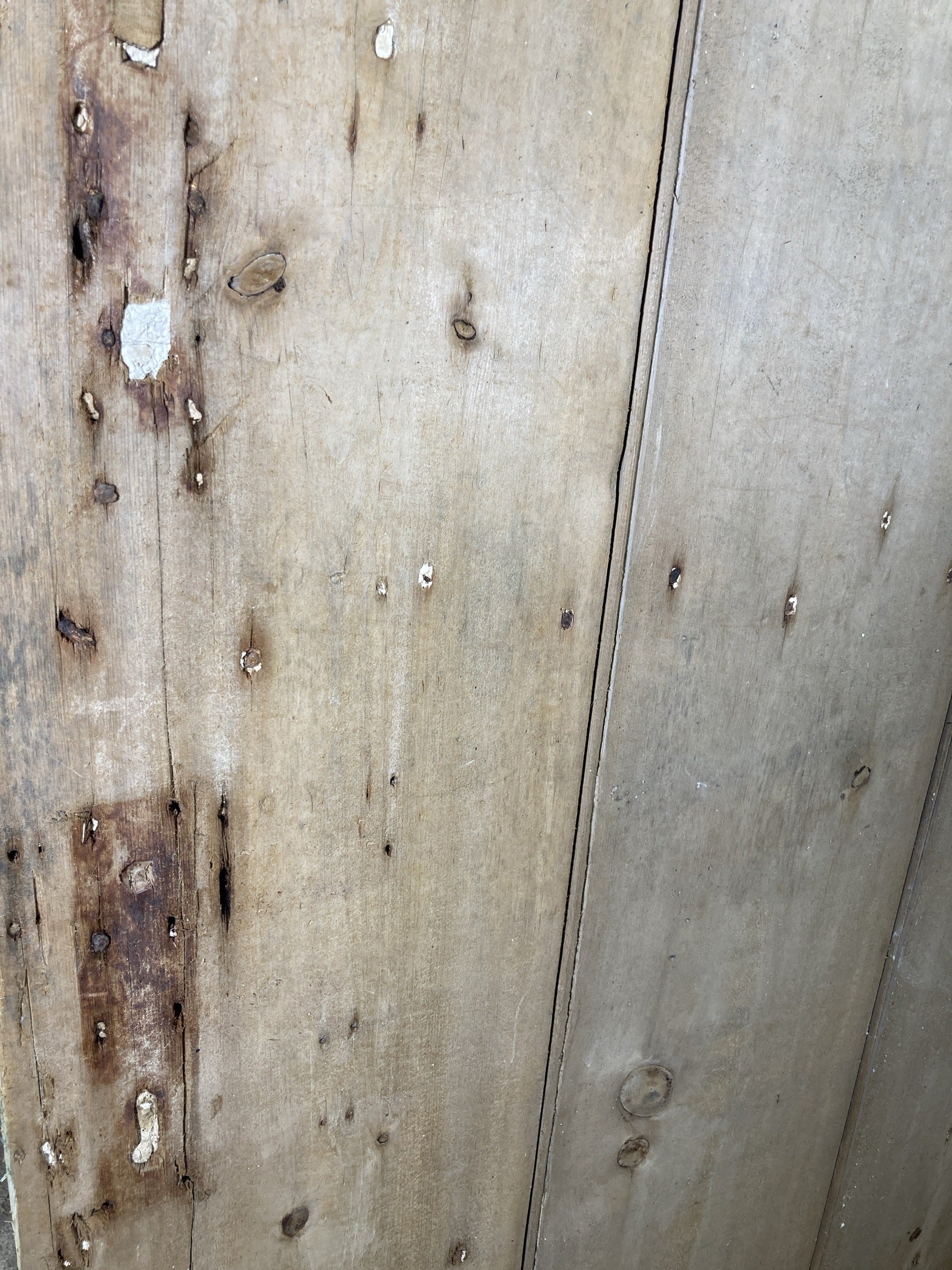 6th Pic Old Internal Stripped  Pine Reclaimed Door