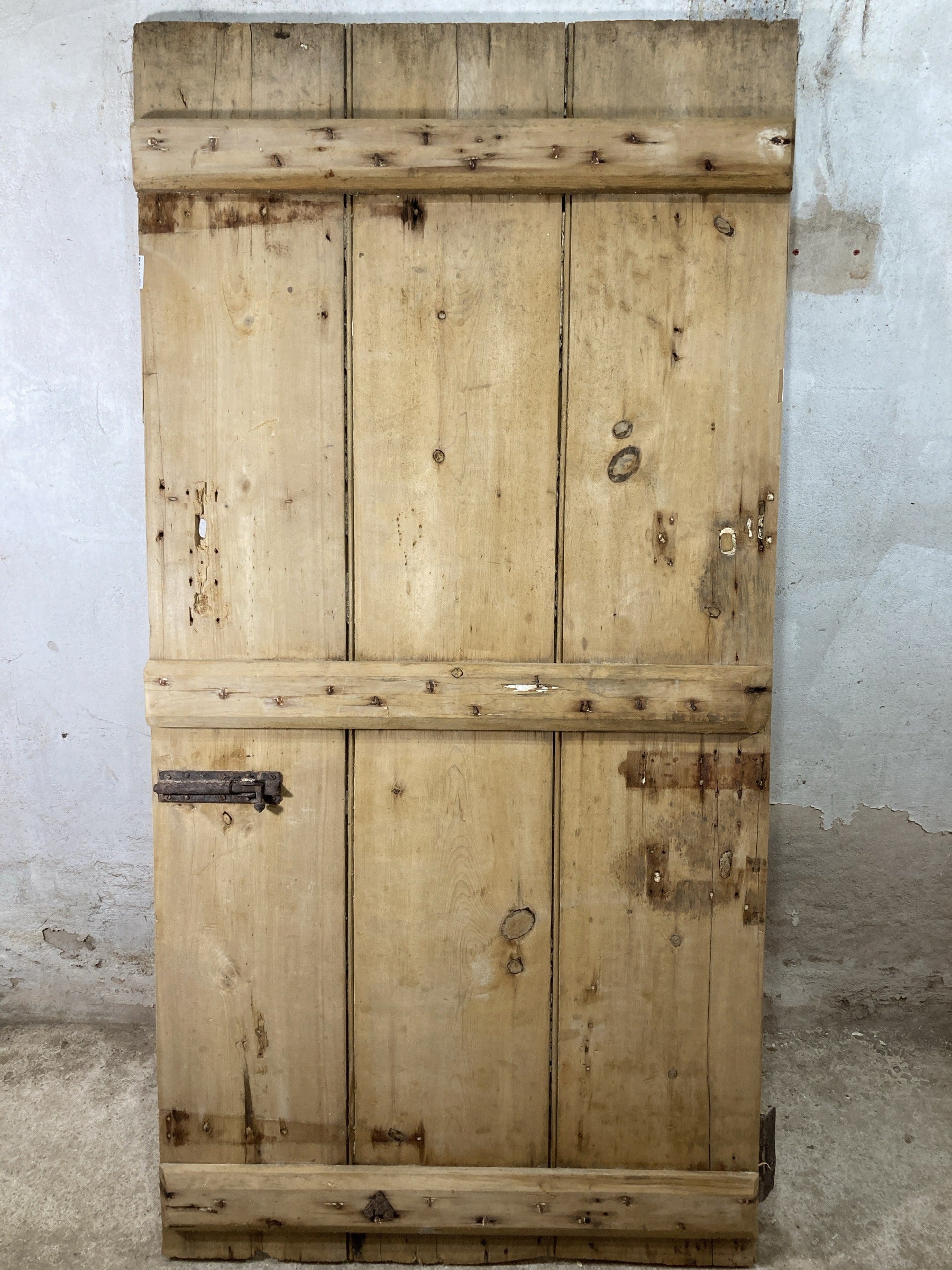 7th Pic Old Internal Stripped  Pine Reclaimed Door