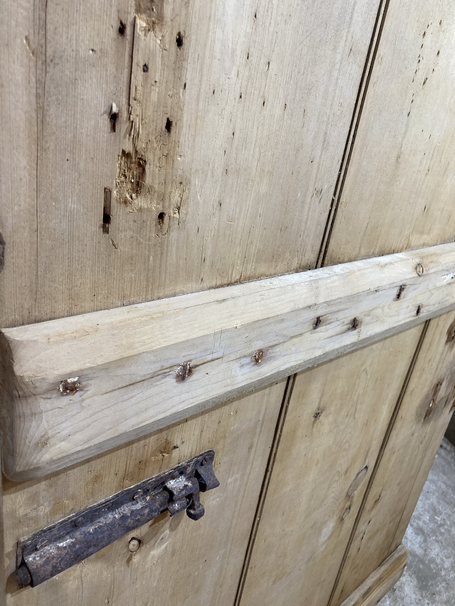 11th Pic Old Internal Stripped  Pine Reclaimed Door