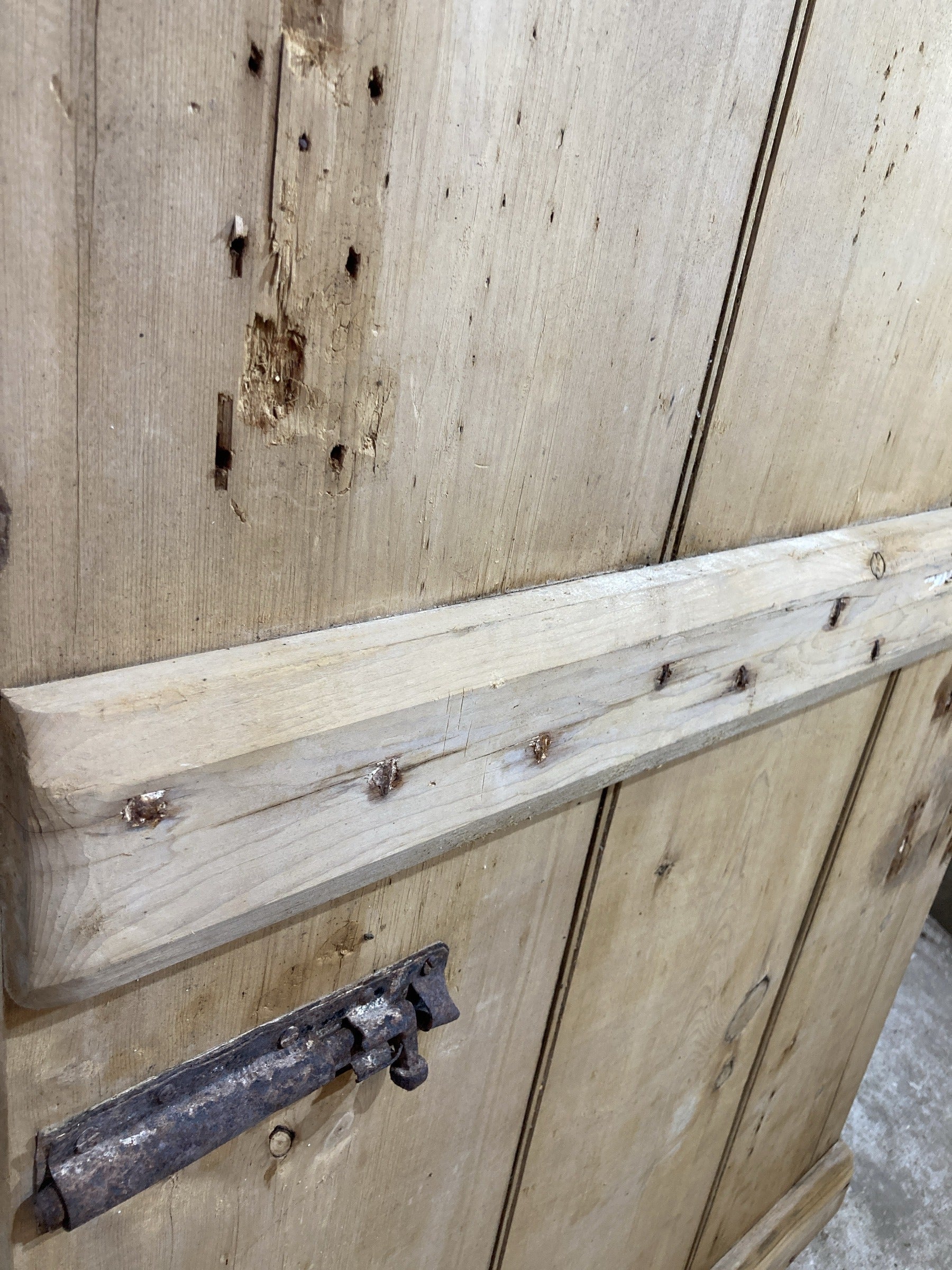 11th Pic Old Internal Stripped  Pine Reclaimed Door