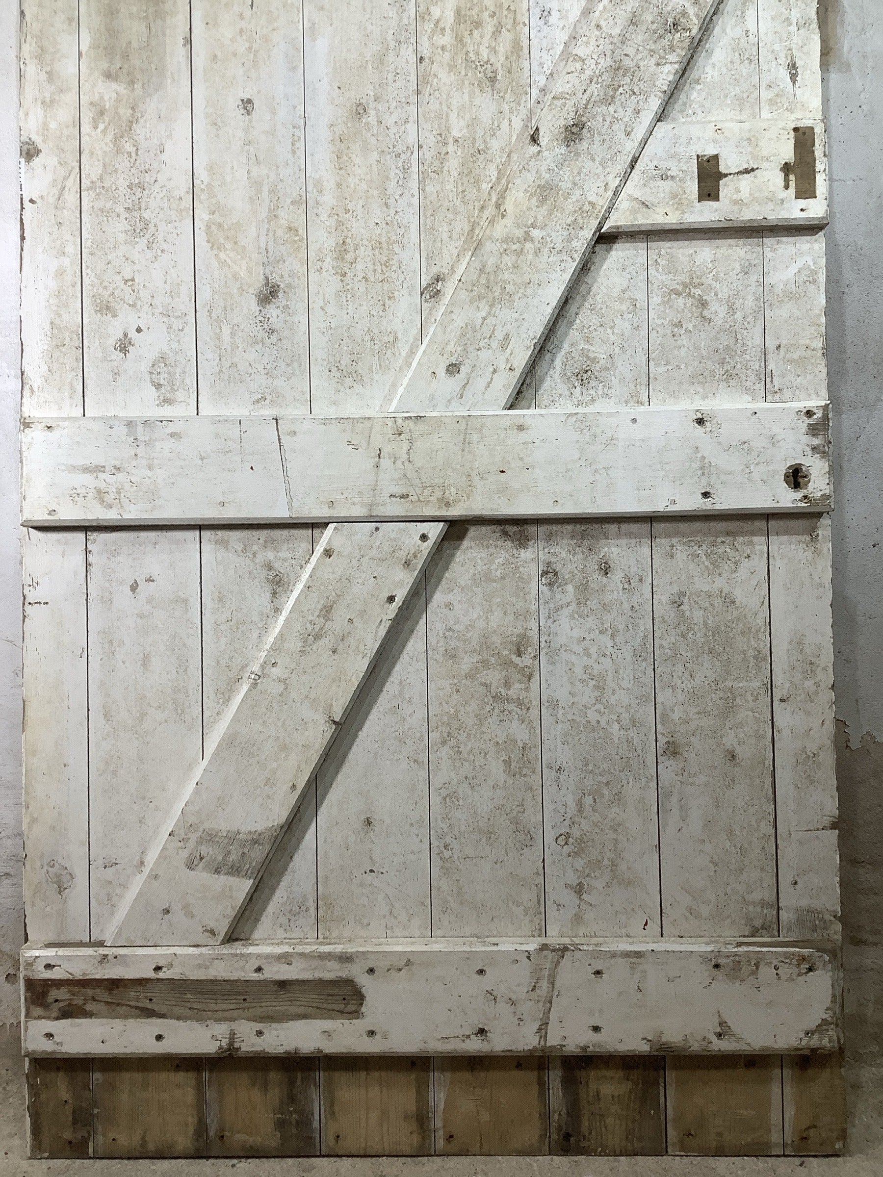 3rd Pic Old Internal Painted  Pine Reclaimed Door