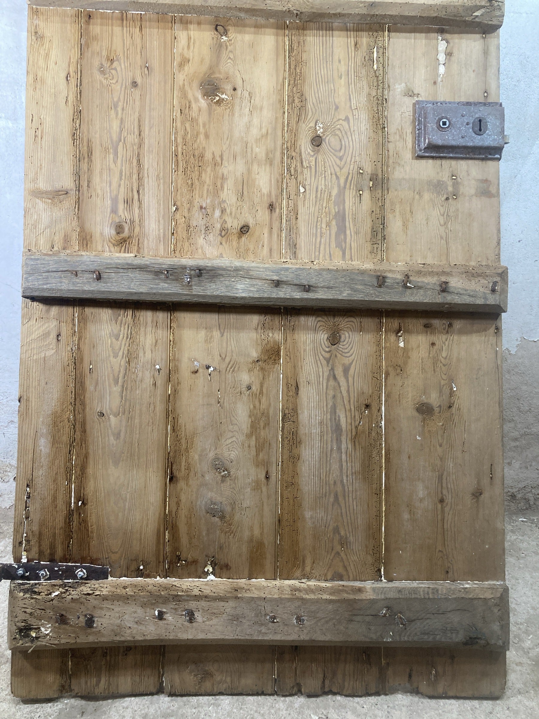 3rd Pic Very Old Internal Stripped  Pine Reclaimed Door
