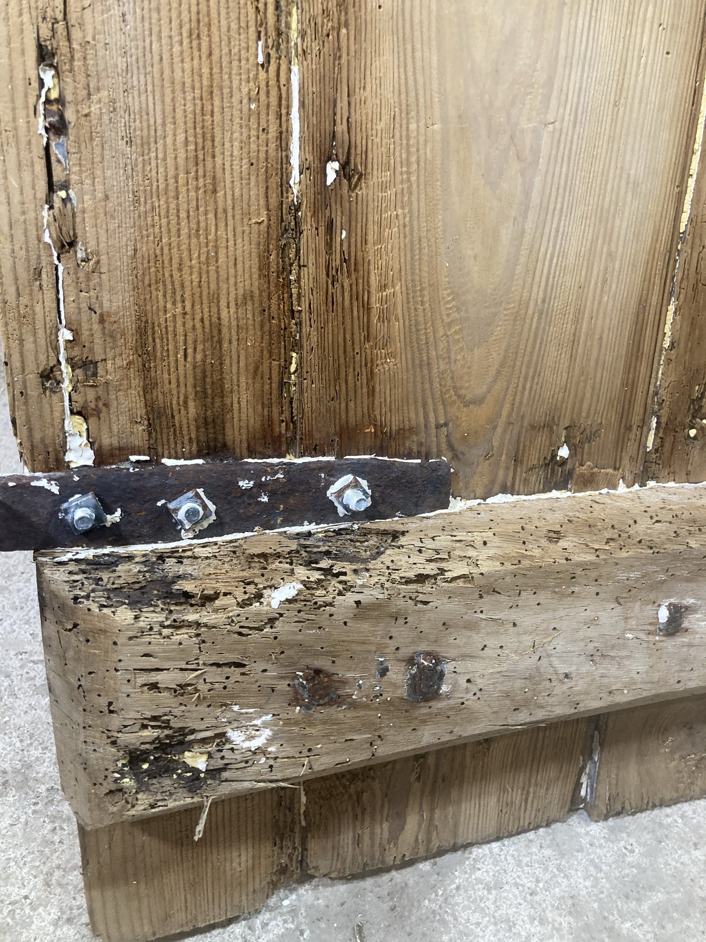 4th Picture showing woodworm damage