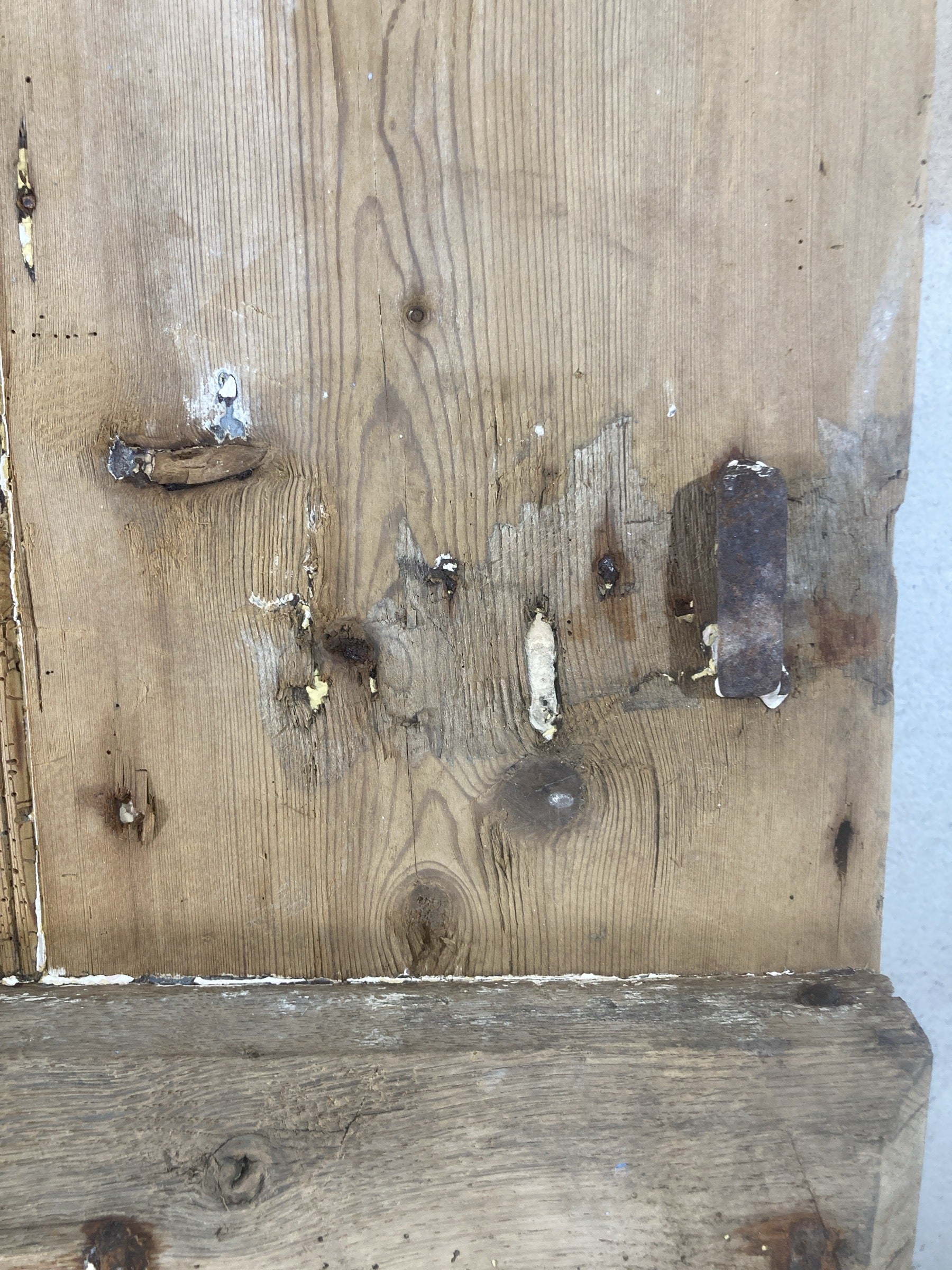 6th Pic Very Old Internal Stripped  Pine Reclaimed Door