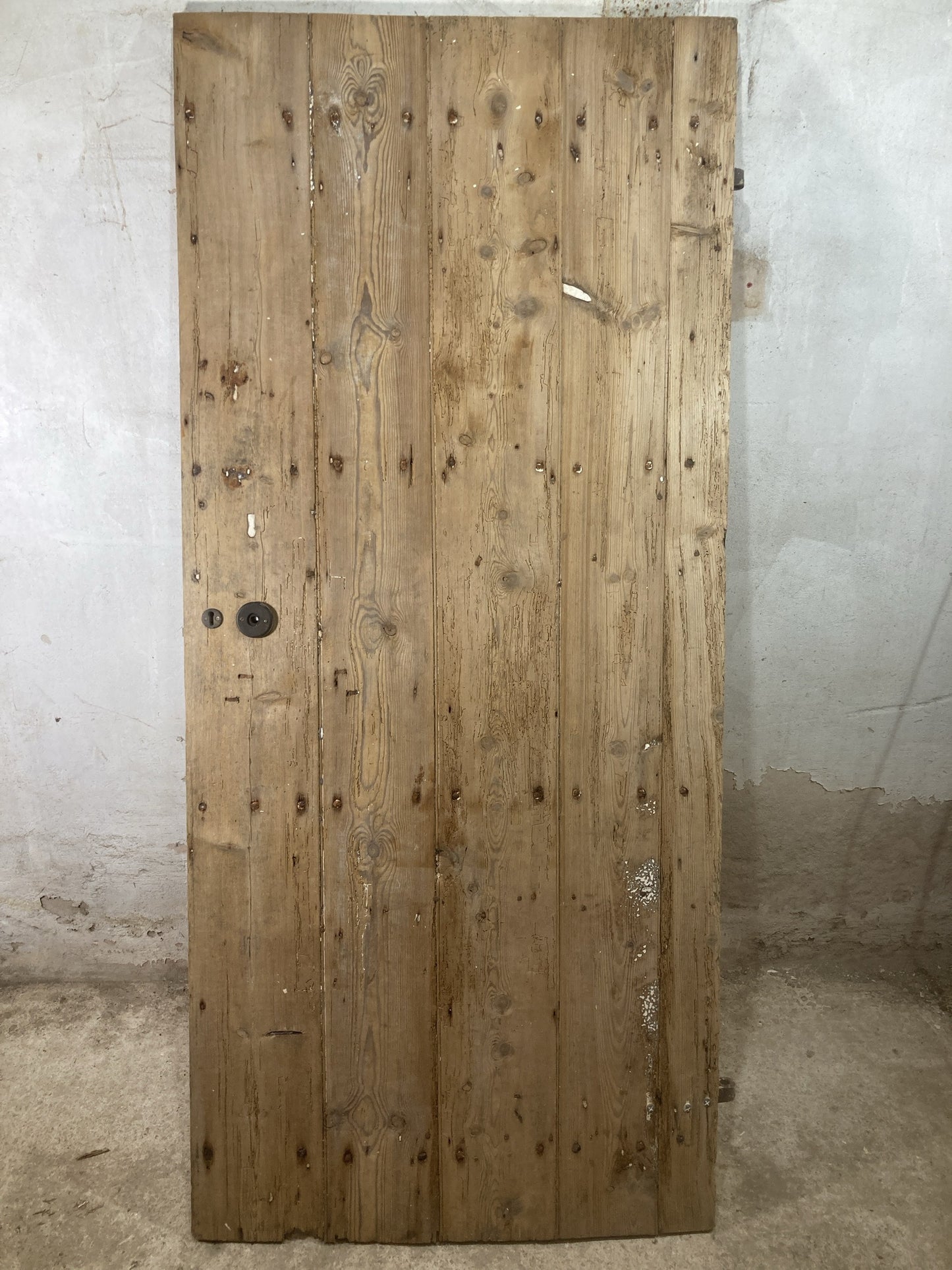 7th Pic Very Old Internal Stripped  Pine Reclaimed Door