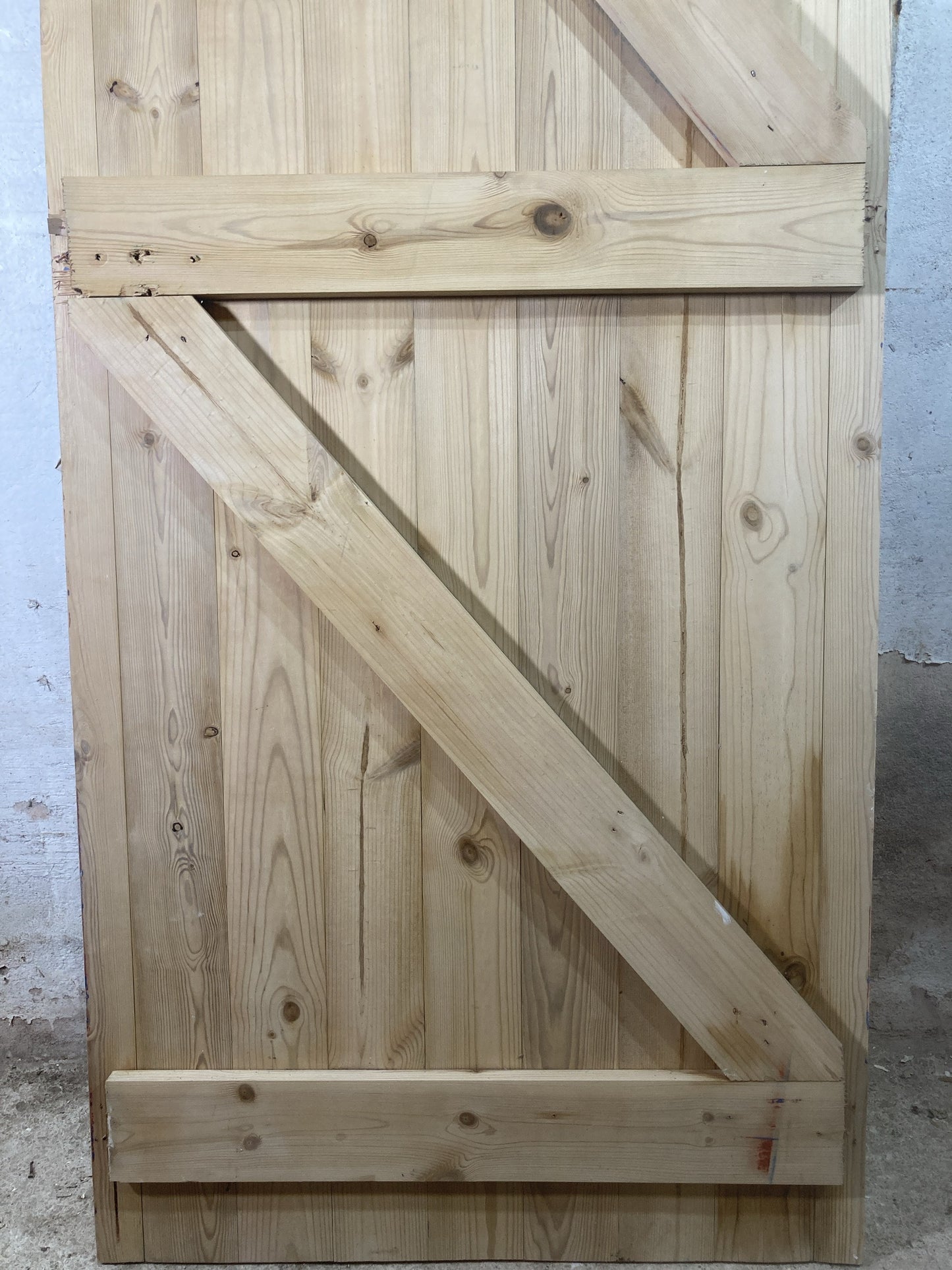 3rd Pic Old Internal Stripped  Pine Reclaimed Door