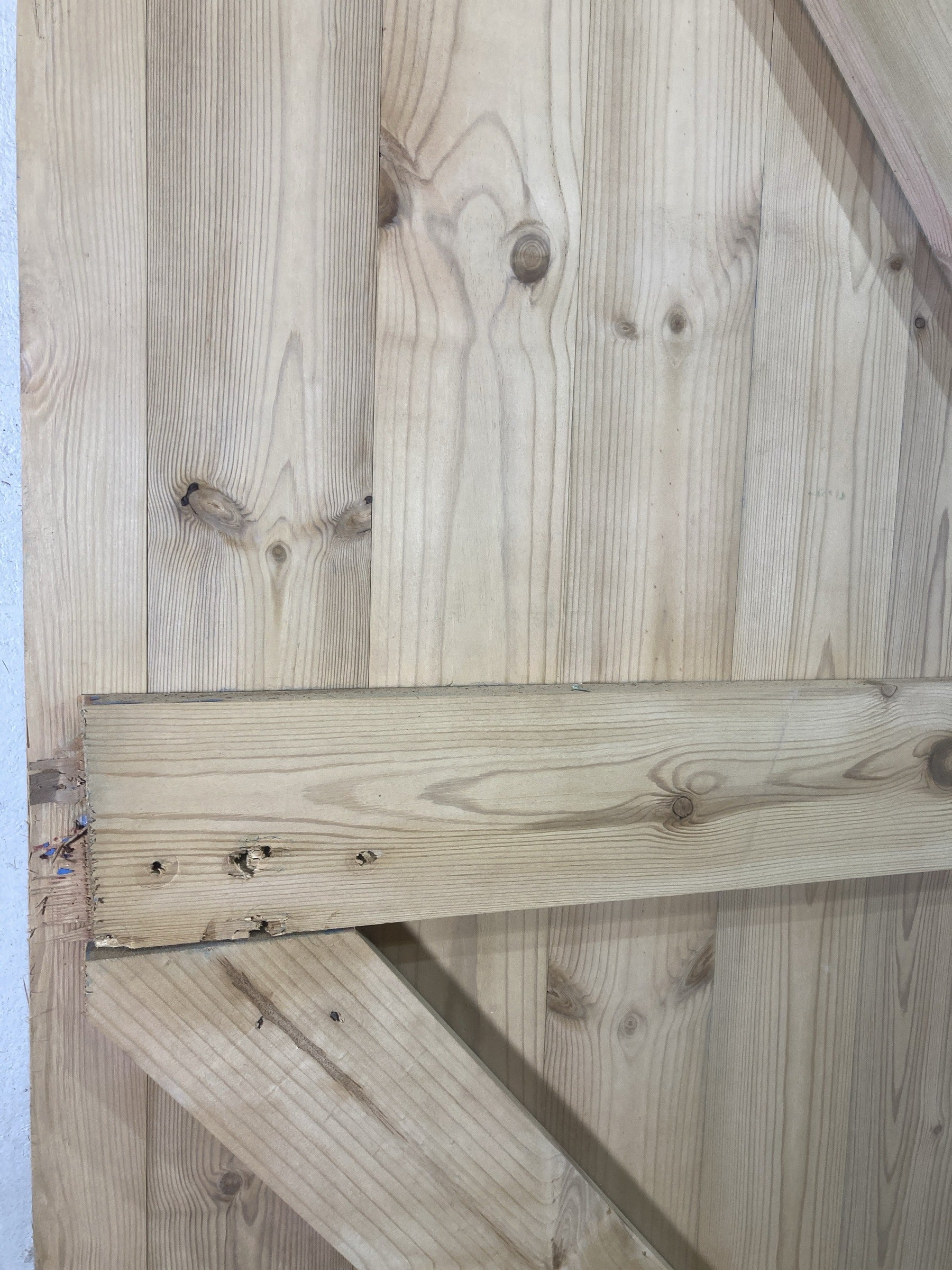 4th Pic Old Internal Stripped  Pine Reclaimed Door