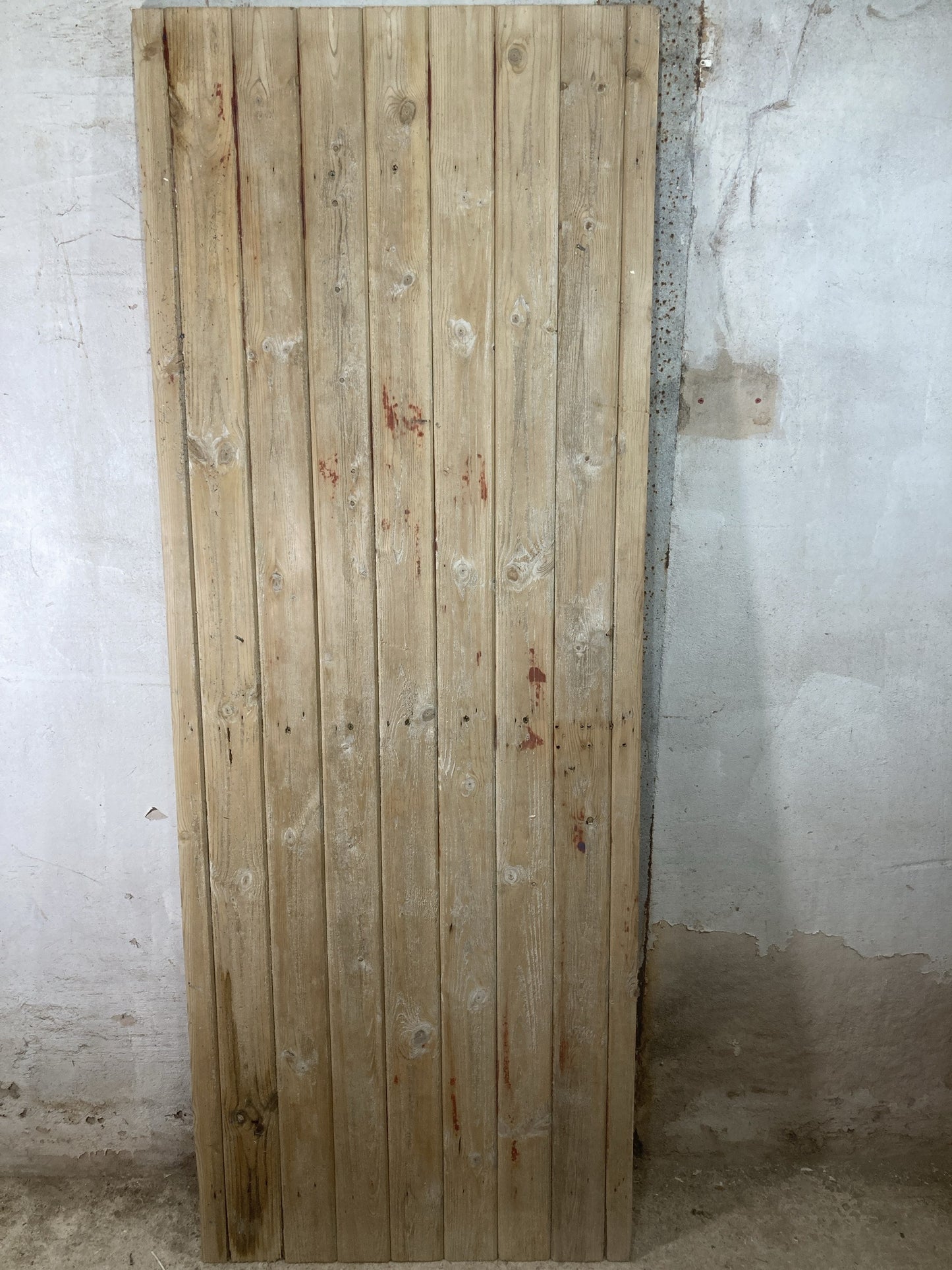 7th Pic Old Internal Stripped  Pine Reclaimed Door