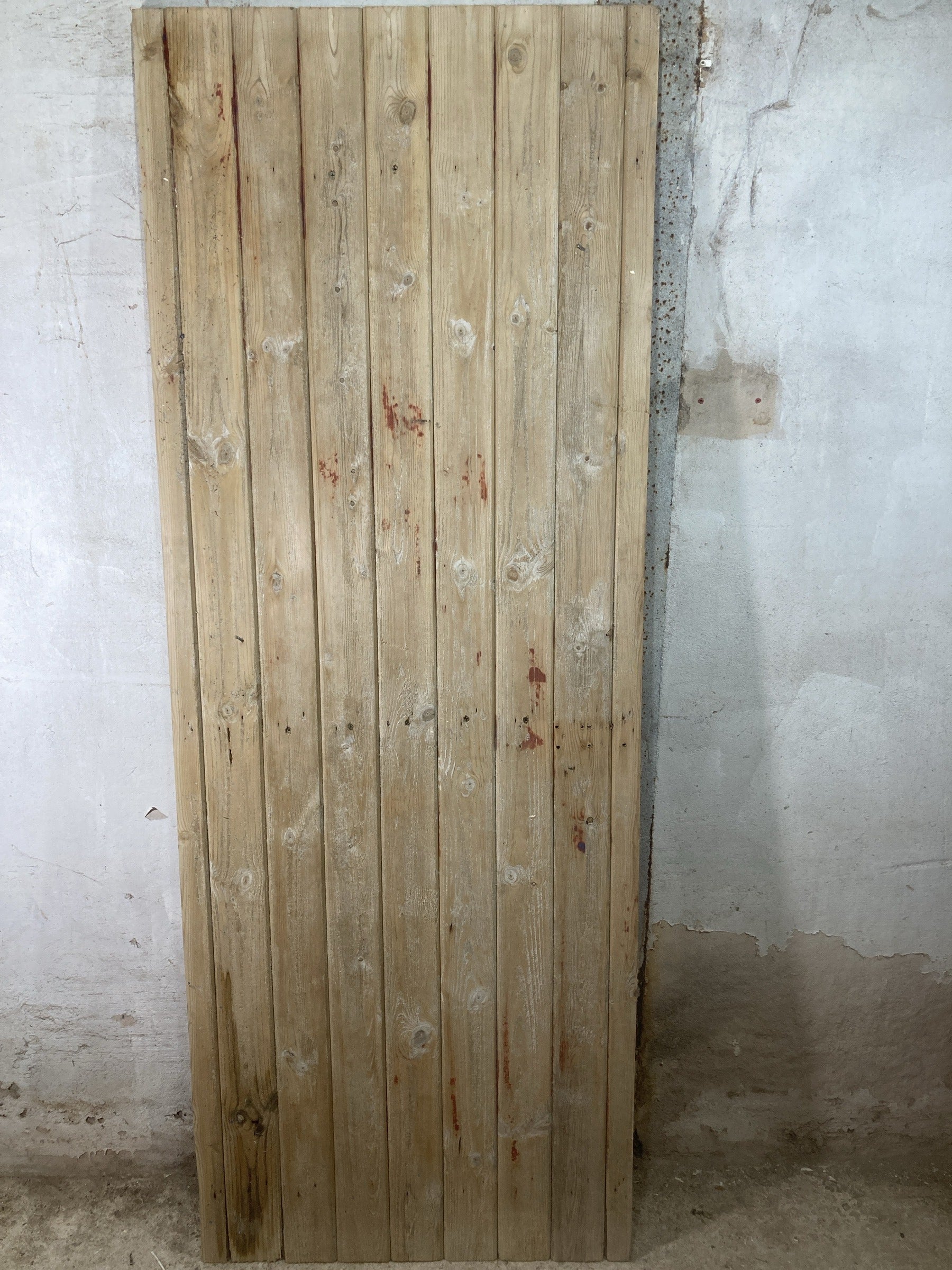 7th Pic Old Internal Stripped  Pine Reclaimed Door