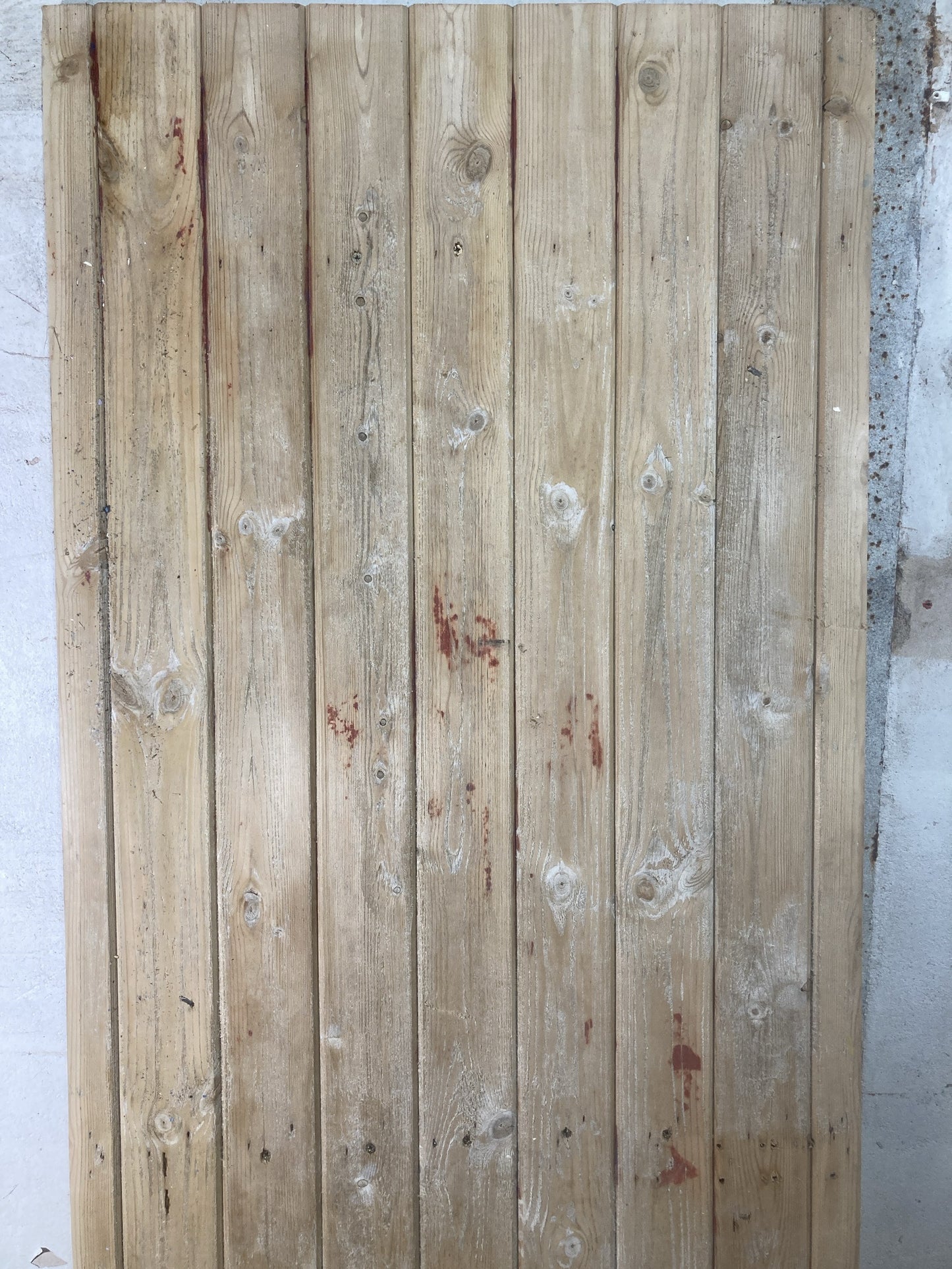 8th Pic Old Internal Stripped  Pine Reclaimed Door