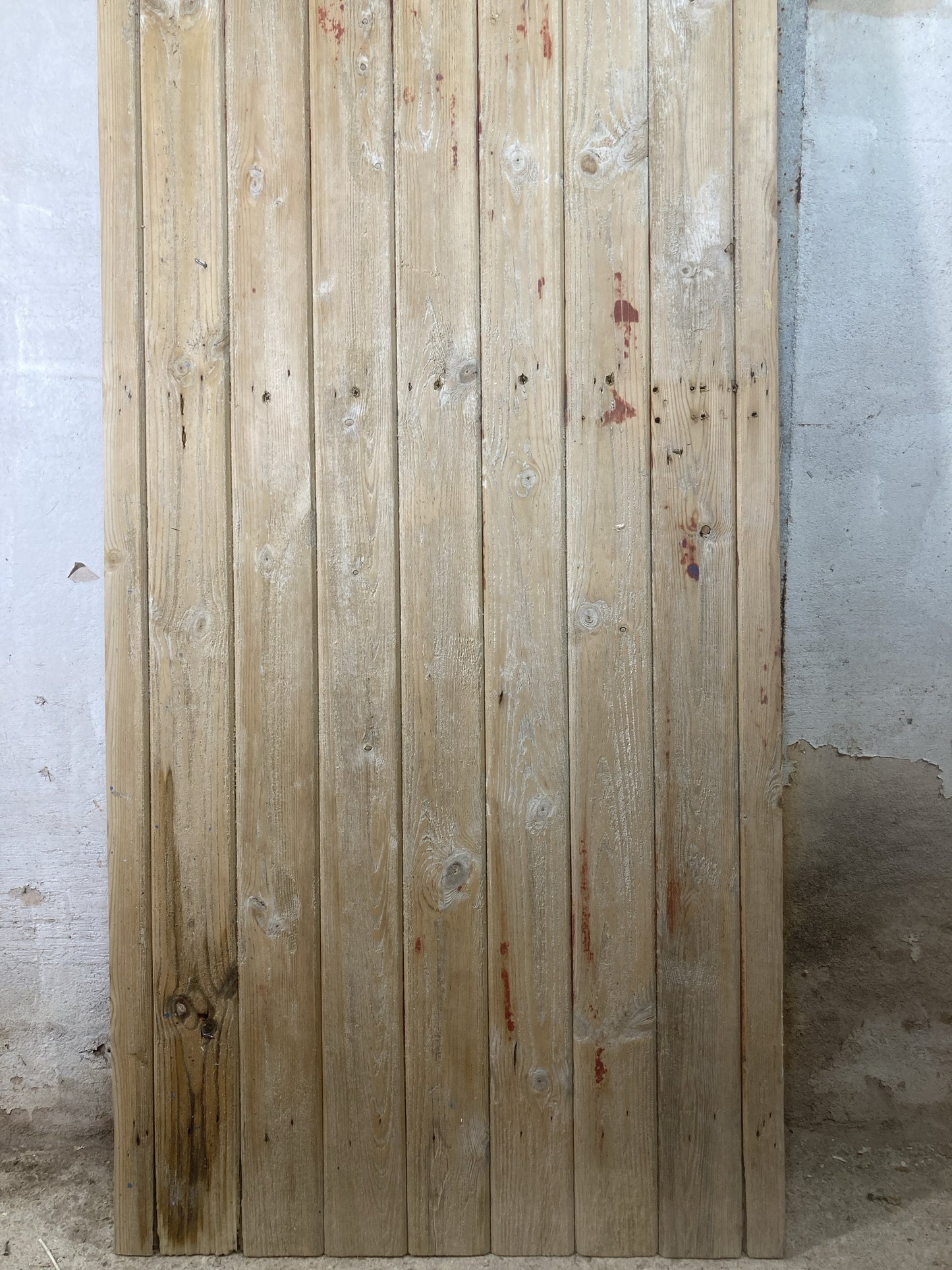 9th Pic Old Internal Stripped  Pine Reclaimed Door