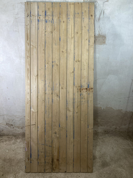 Main Picture Old Internal Stripped  Pine Reclaimed Door