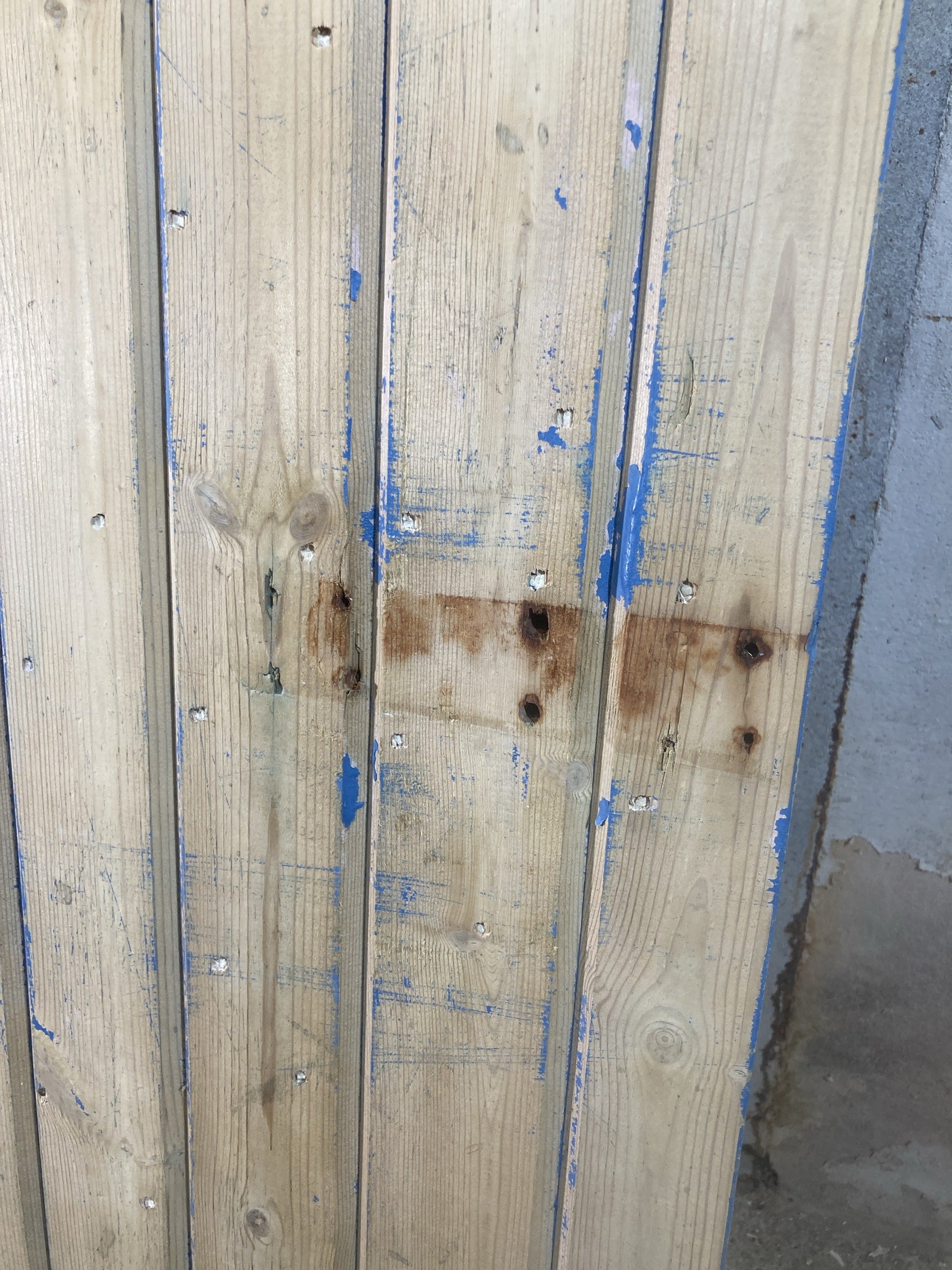 4th Pic Old Internal Stripped  Pine Reclaimed Door