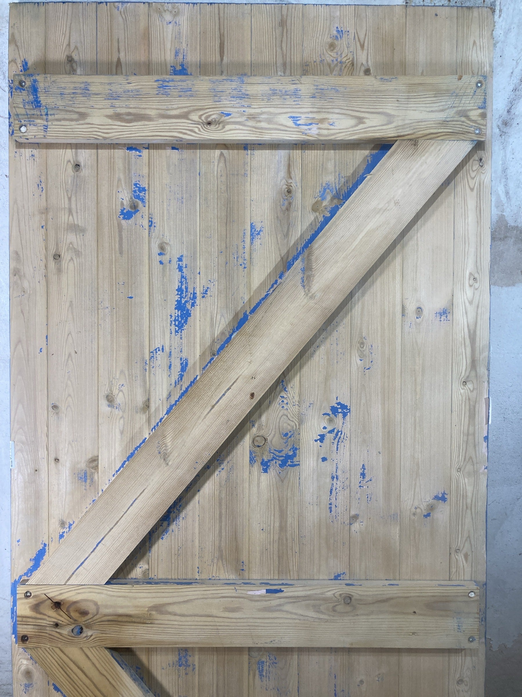 8th Pic Old Internal Stripped  Pine Reclaimed Door