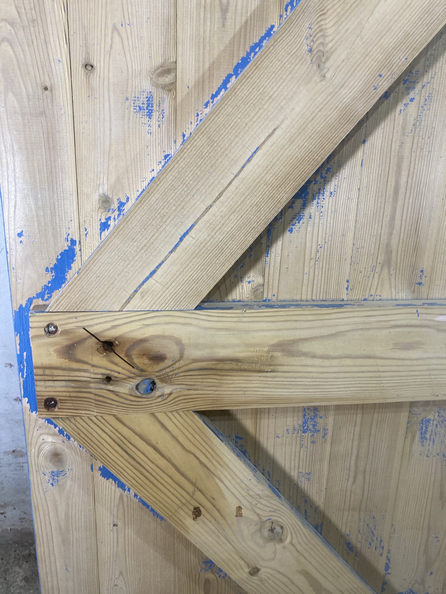 10th Pic Old Internal Stripped  Pine Reclaimed Door