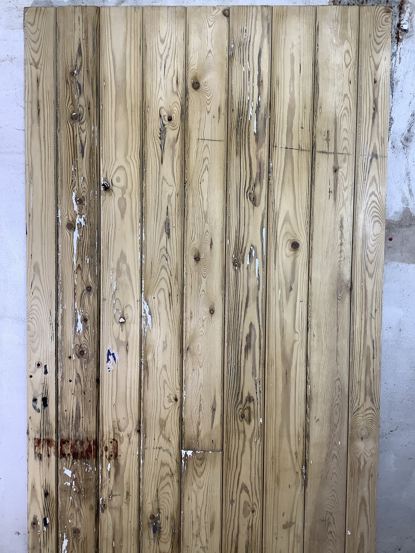 2nd Pic Old Internal Stripped  Pine Reclaimed Door