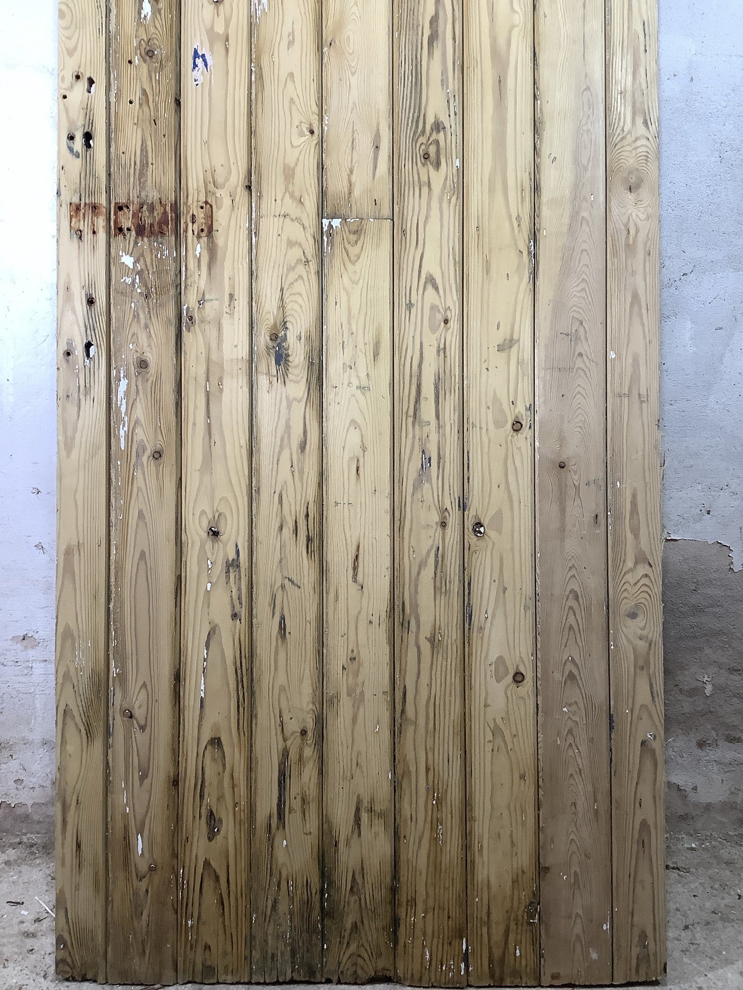 3rd Pic Old Internal Stripped  Pine Reclaimed Door
