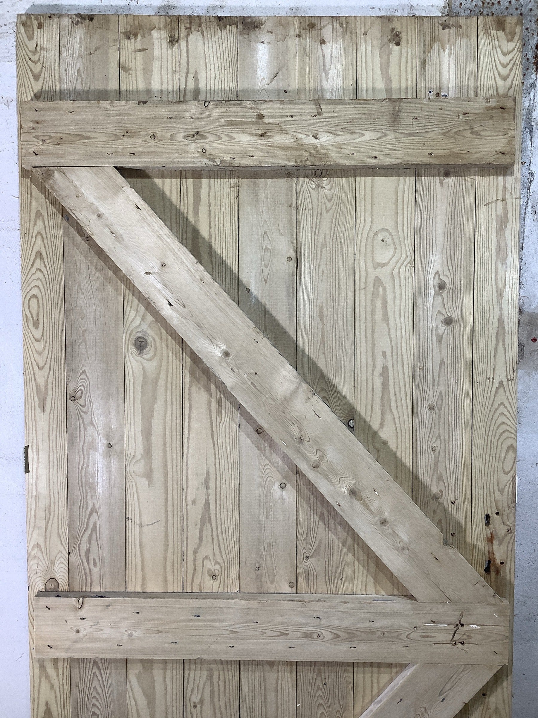 8th Pic Old Internal Stripped  Pine Reclaimed Door